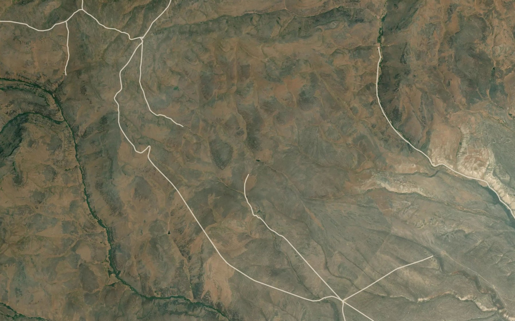Satellite map of the Lower Boney Reservoir