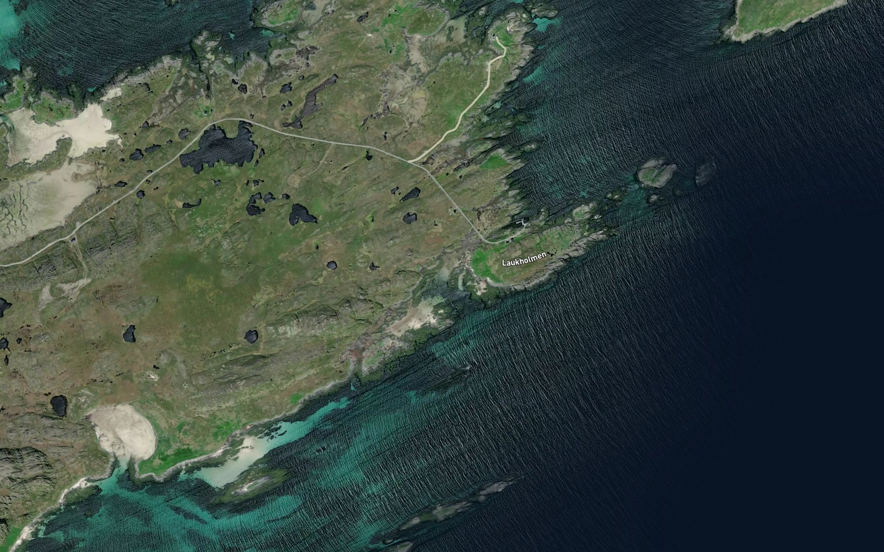 Satellite map of the Ludvikbukta