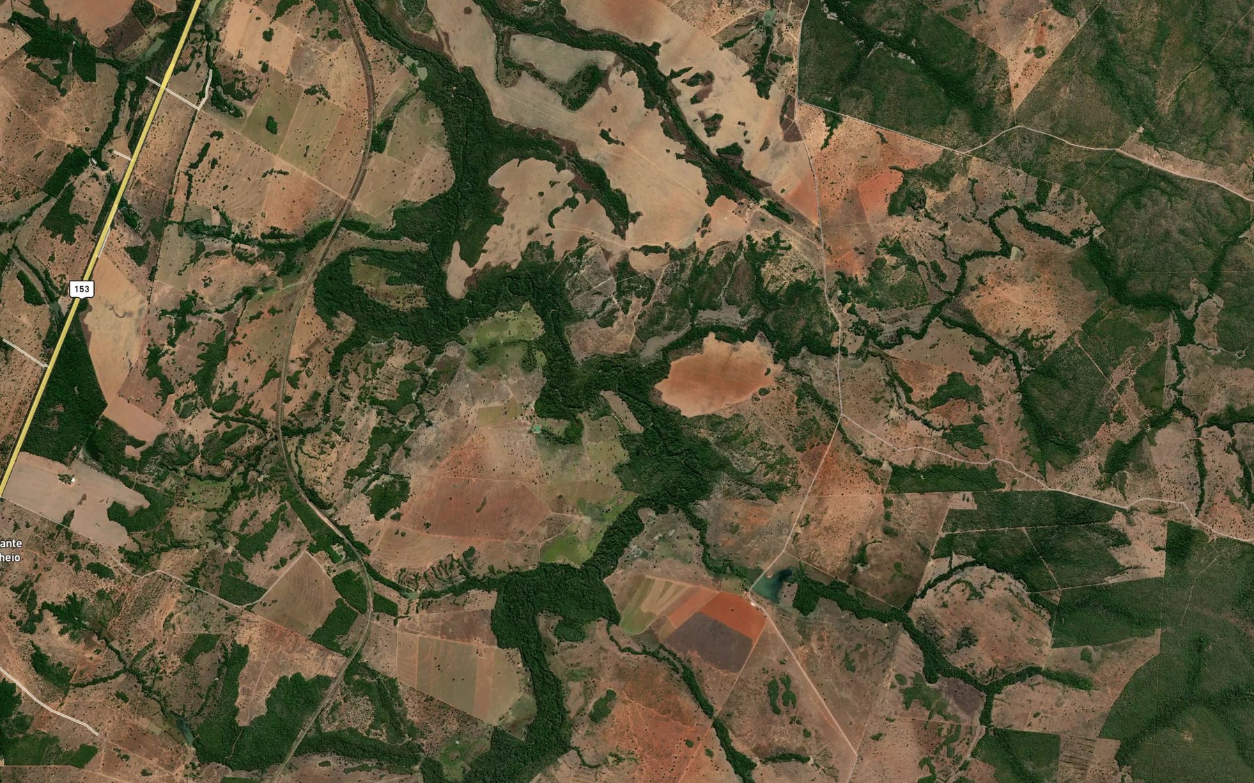 Satellite map of the Corrego Macaco