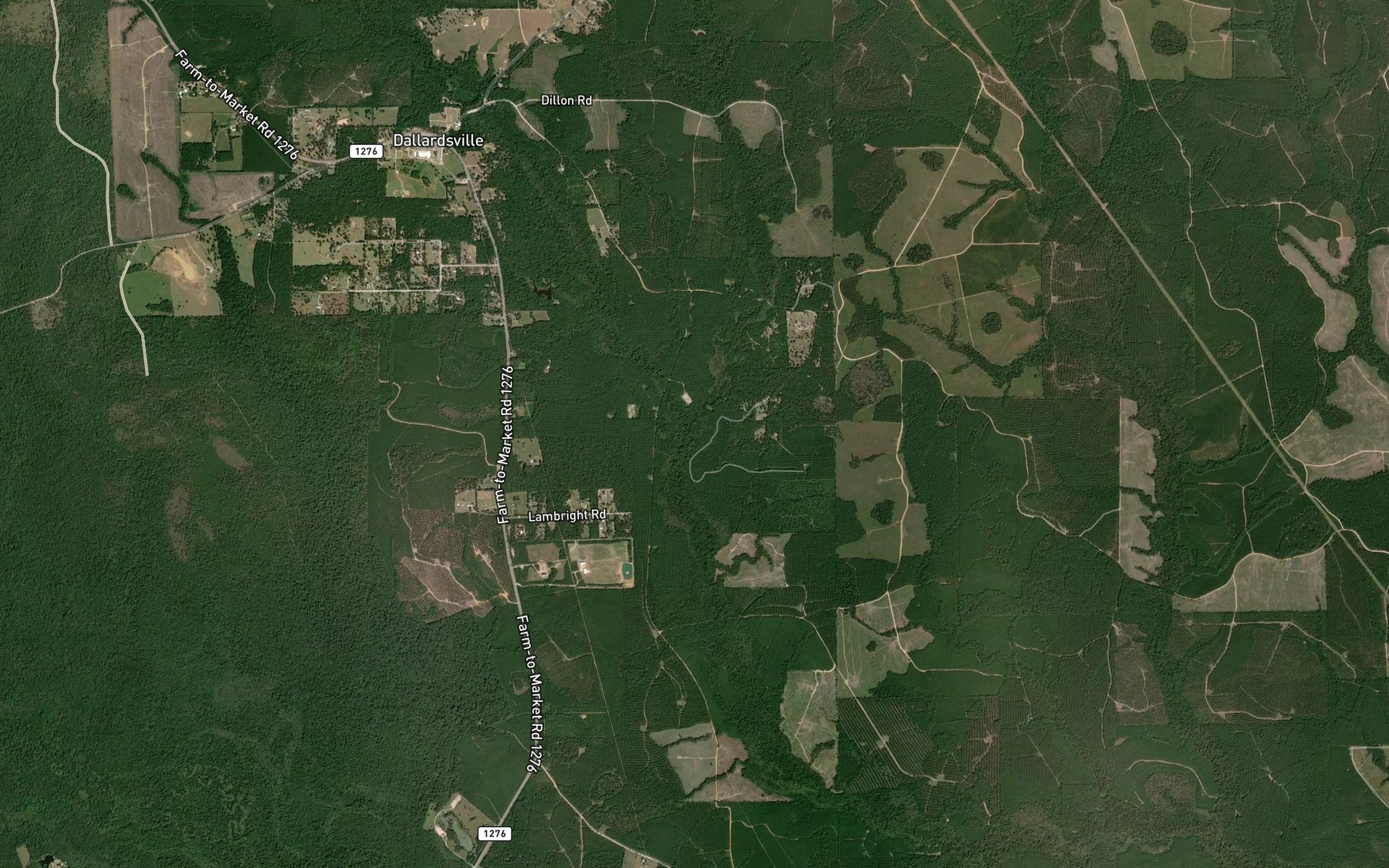 Satellite map of the Little Kimball Creek
