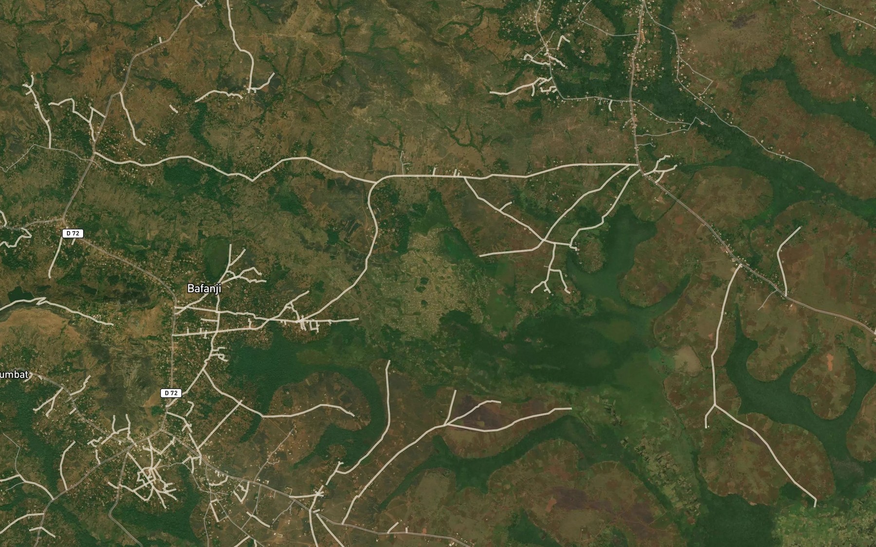 Satellite map of the Wegwa