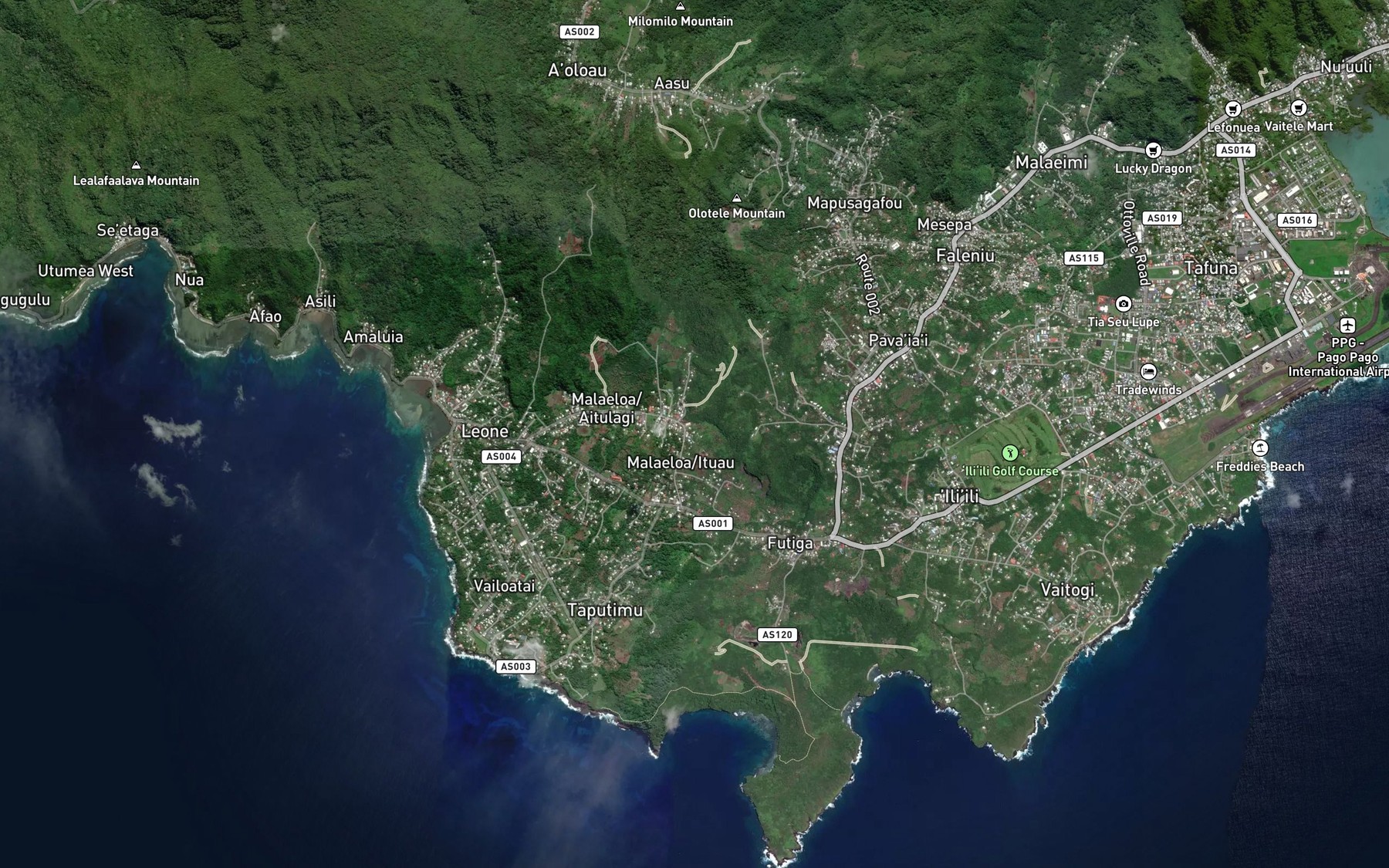 Satellite map of the Sigaloa Stream