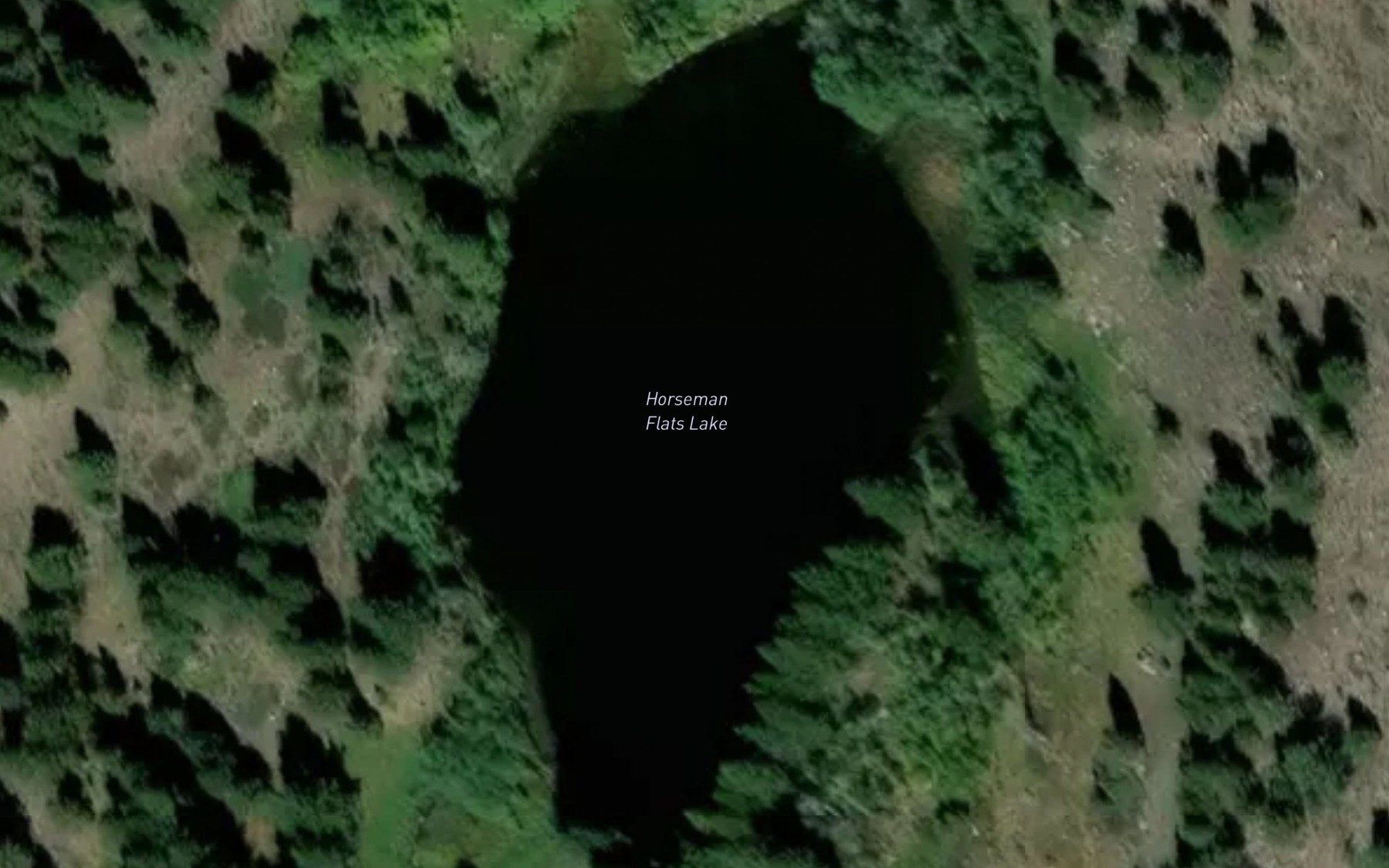 Satellite map of the Horseman Flats Lake