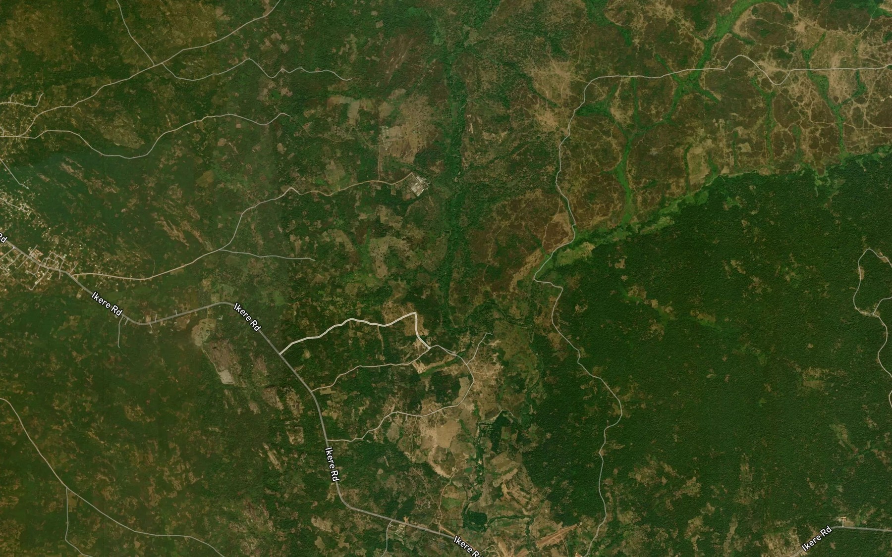 Satellite map of the Oshun River