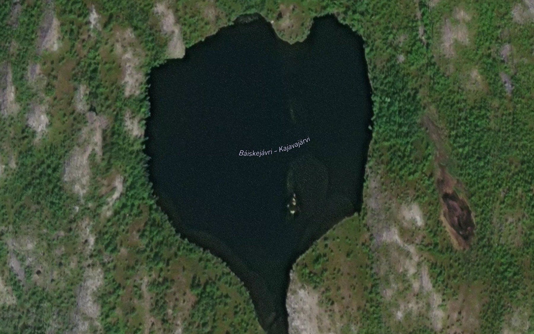 Satellite map of the Baiskejavri