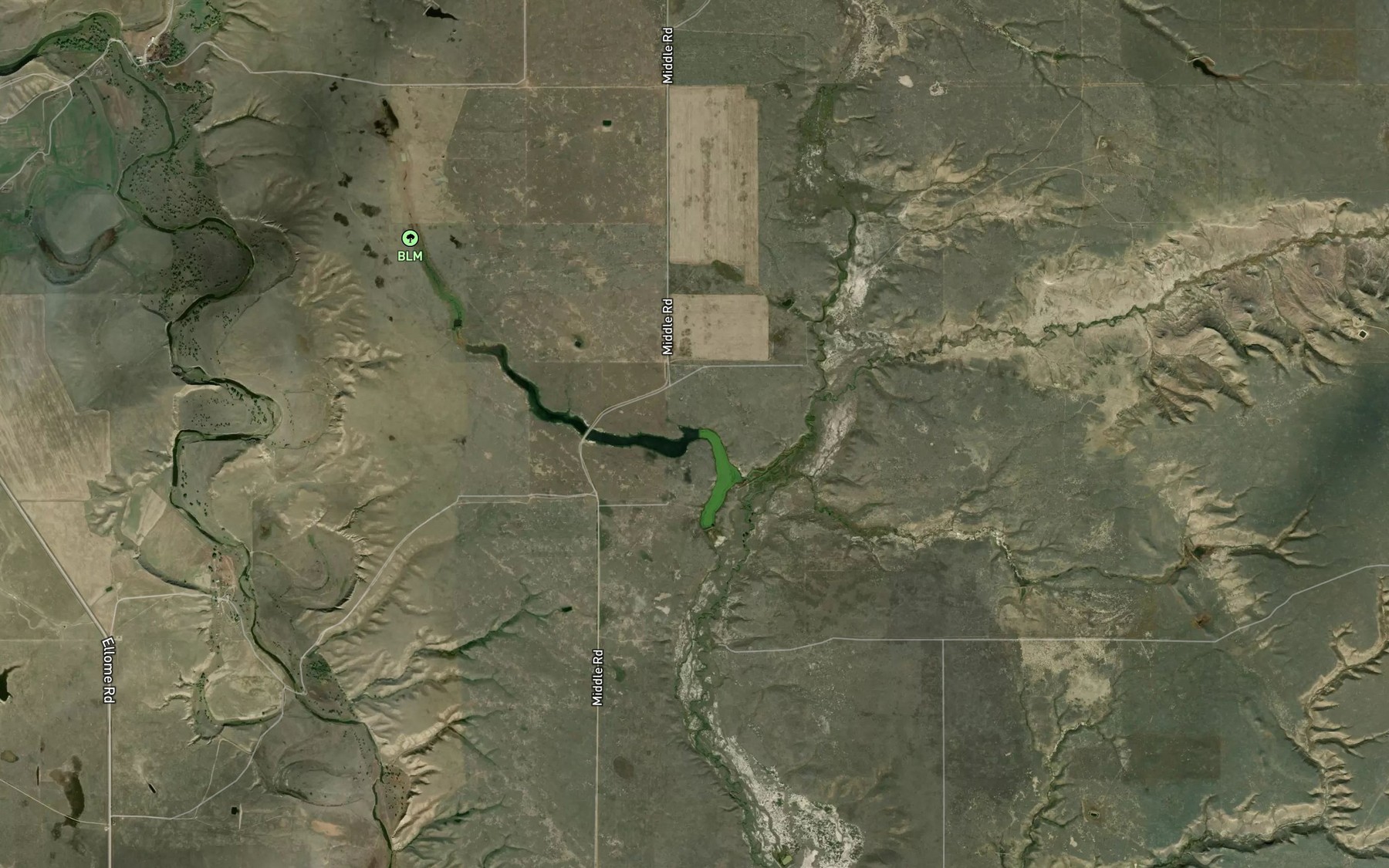 Satellite map of the Twin Reservoir