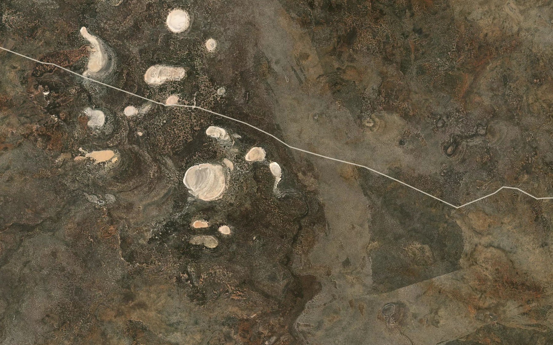 Satellite map of the Tadpole Lake