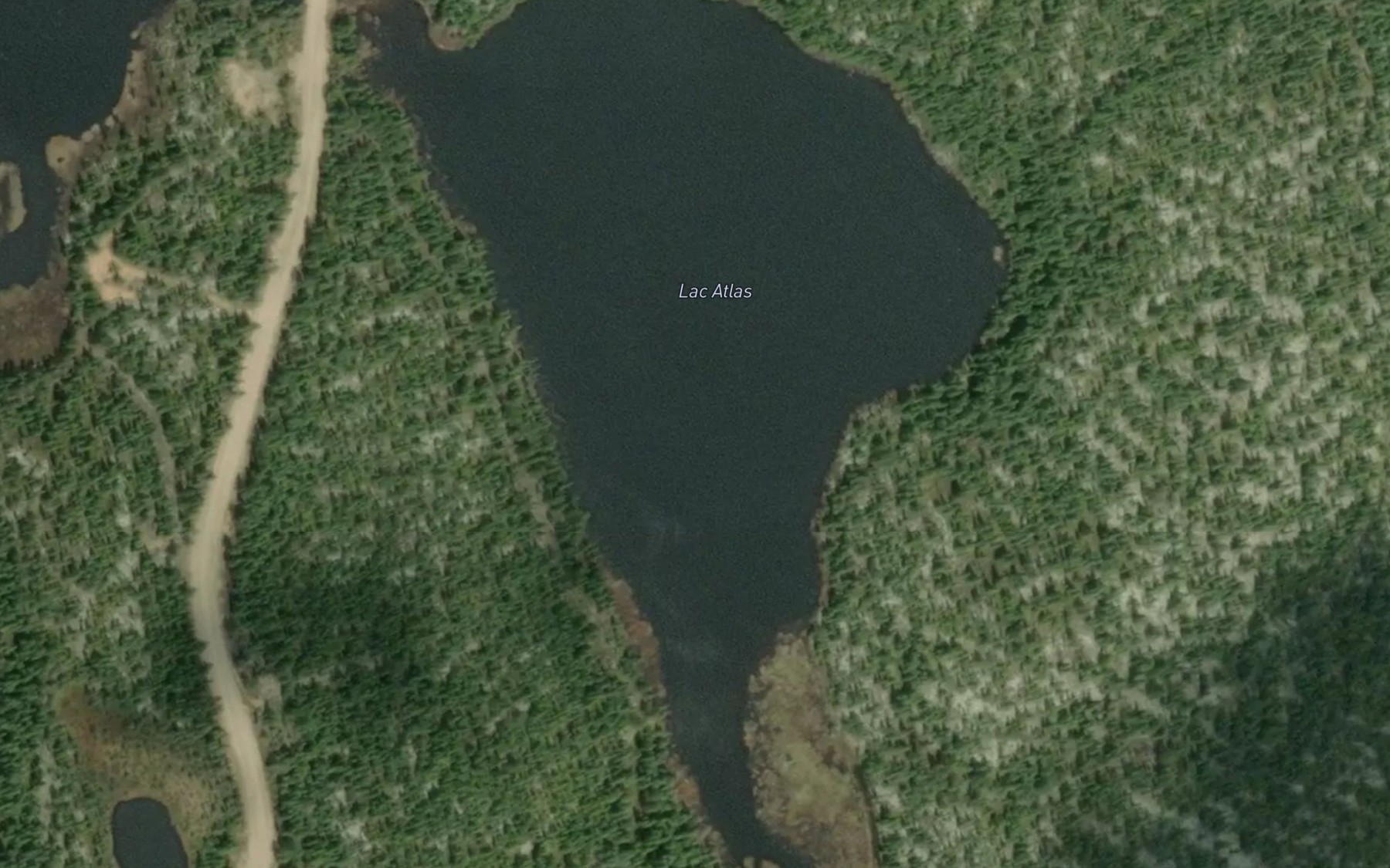 Satellite map of the Lac Atlas