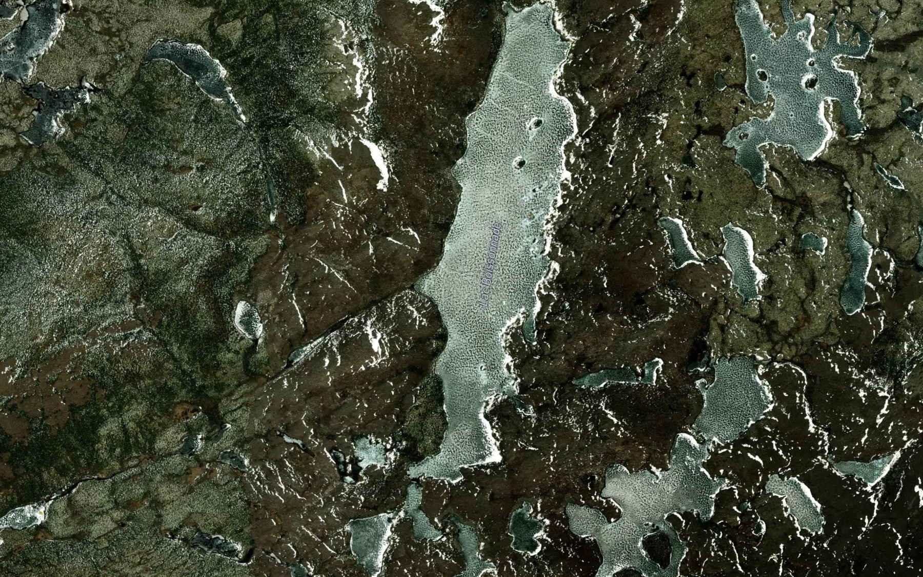 Satellite map of the Lac Boissonnade