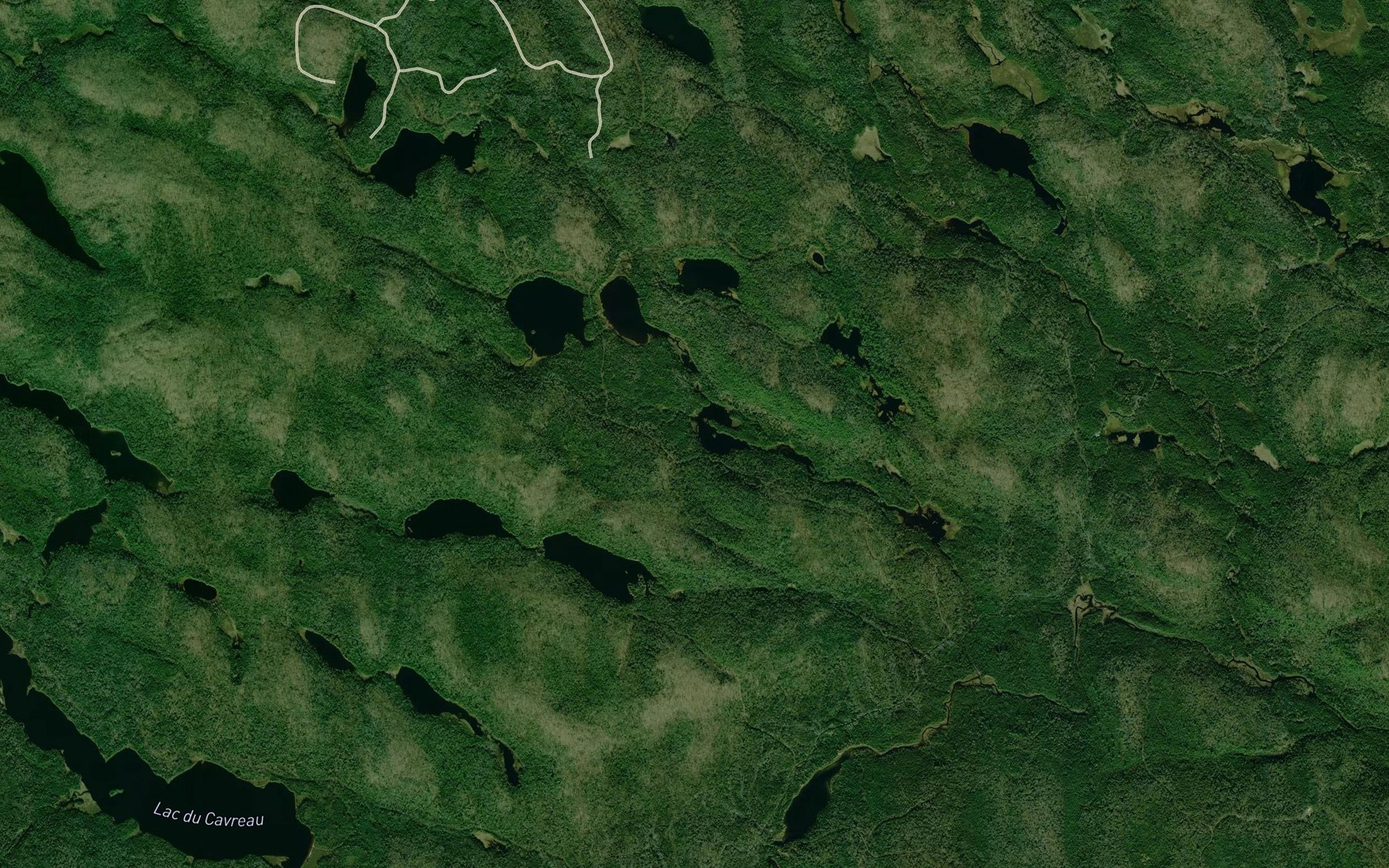 Satellite map of the Lacs du Sablier