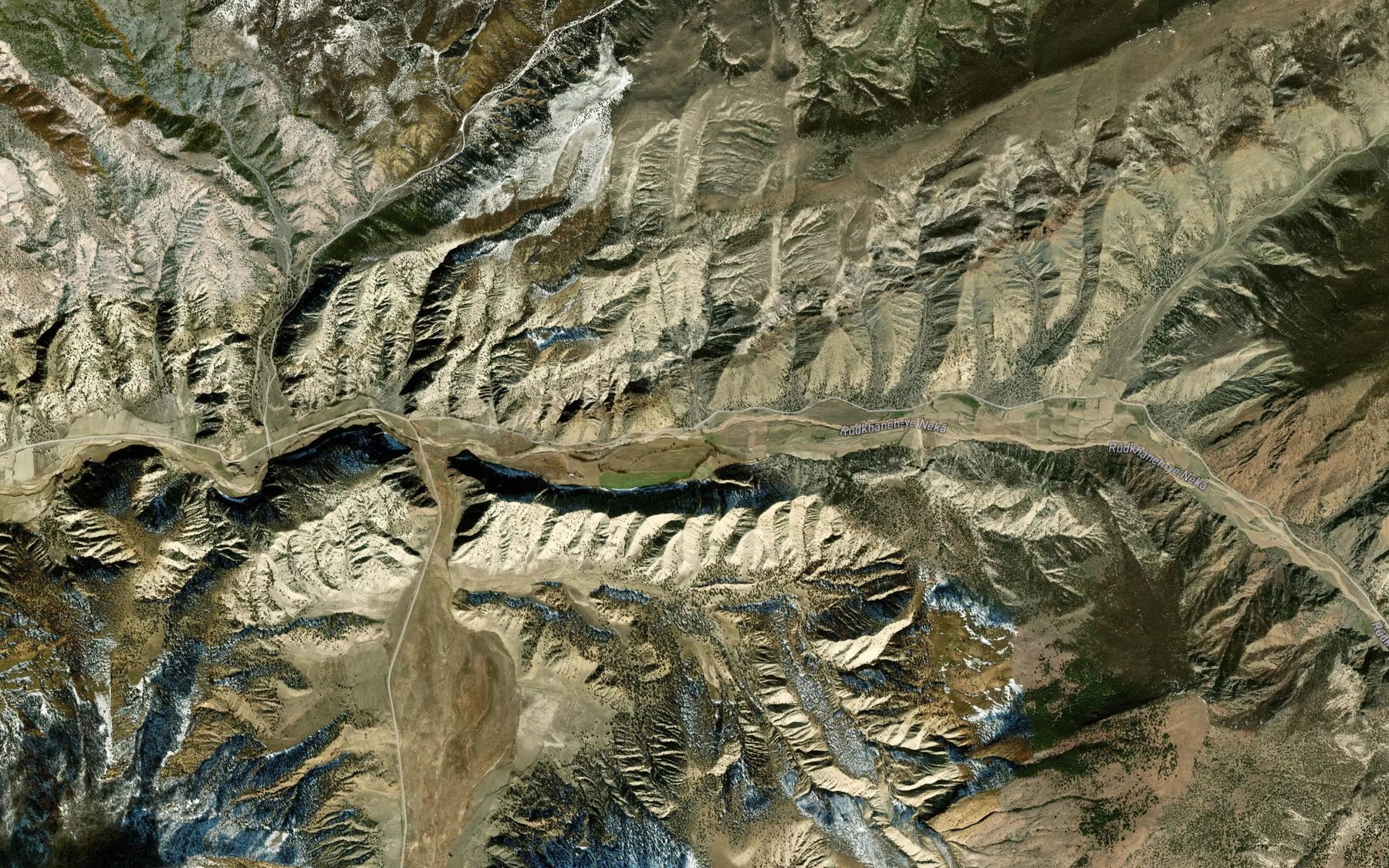 Satellite map of the Rudkhaneh-ye Asb Neyzeh
