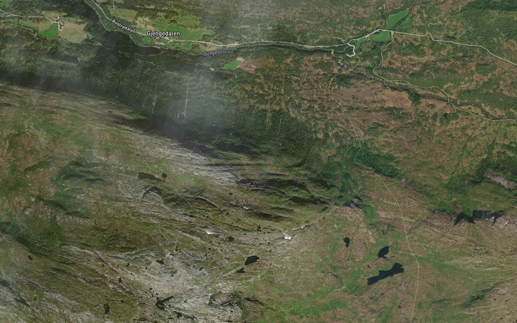 Satellite map of the Storegrova