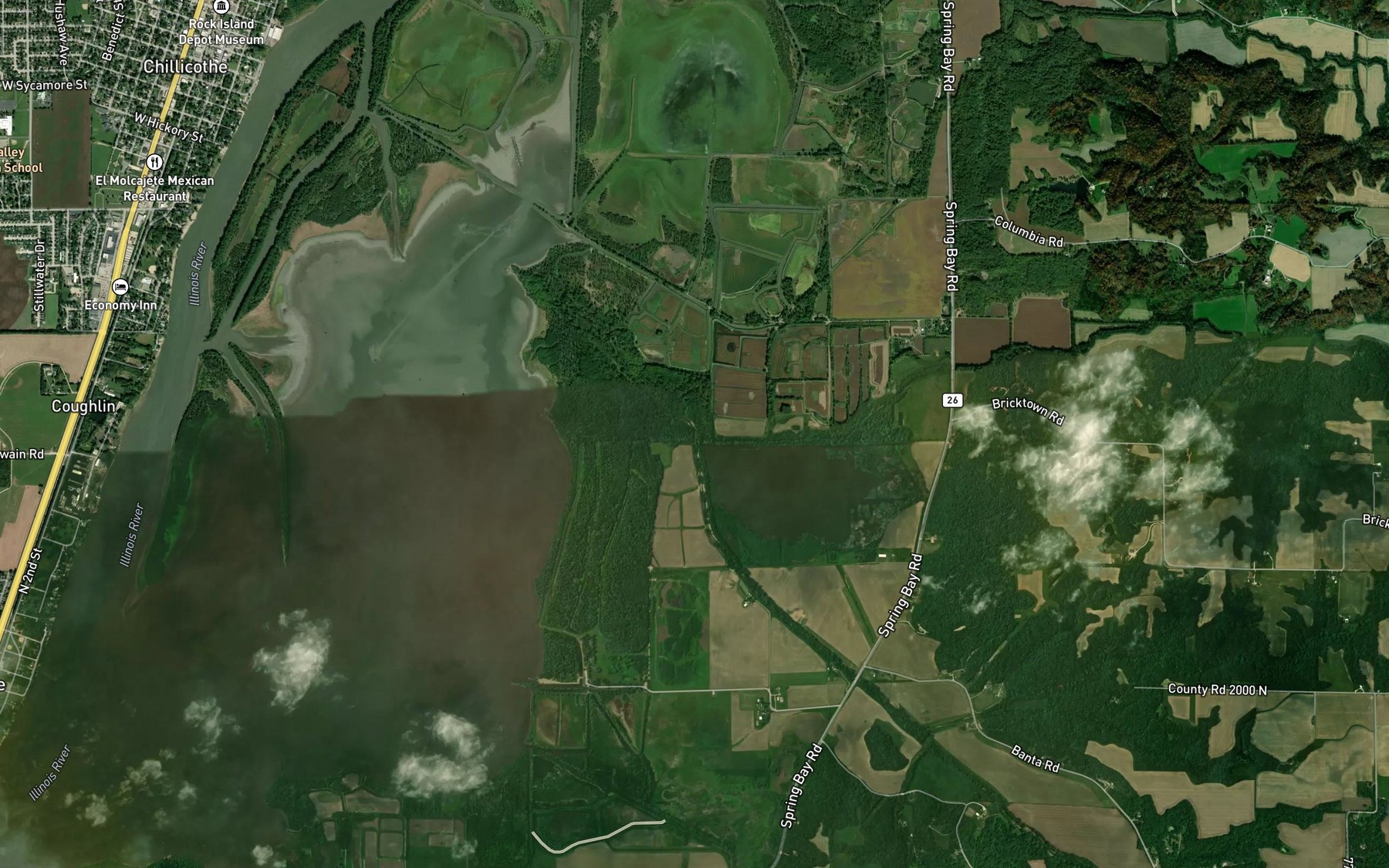 Satellite map of the Dry Creek