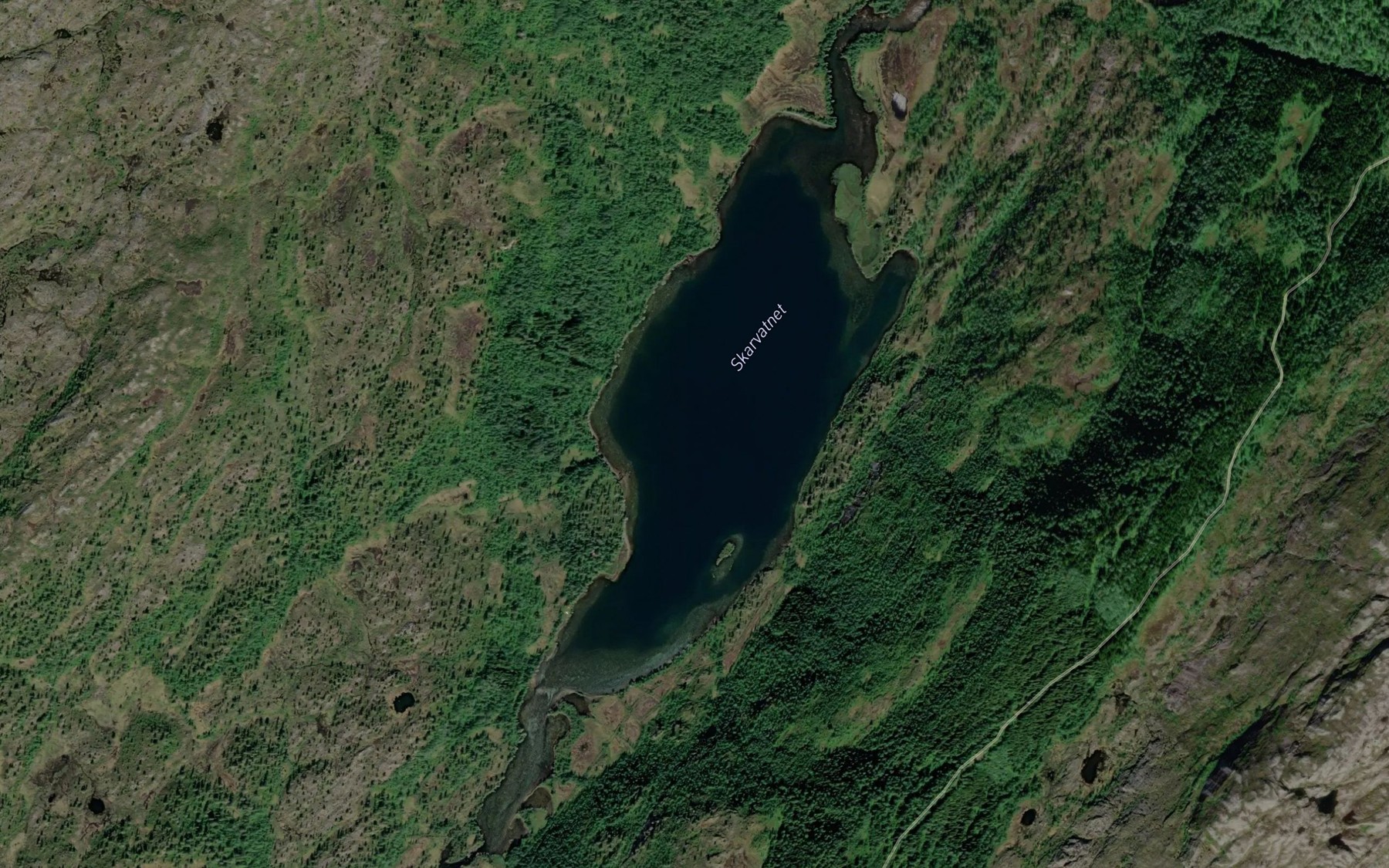 Satellite map of the Skardvatnet