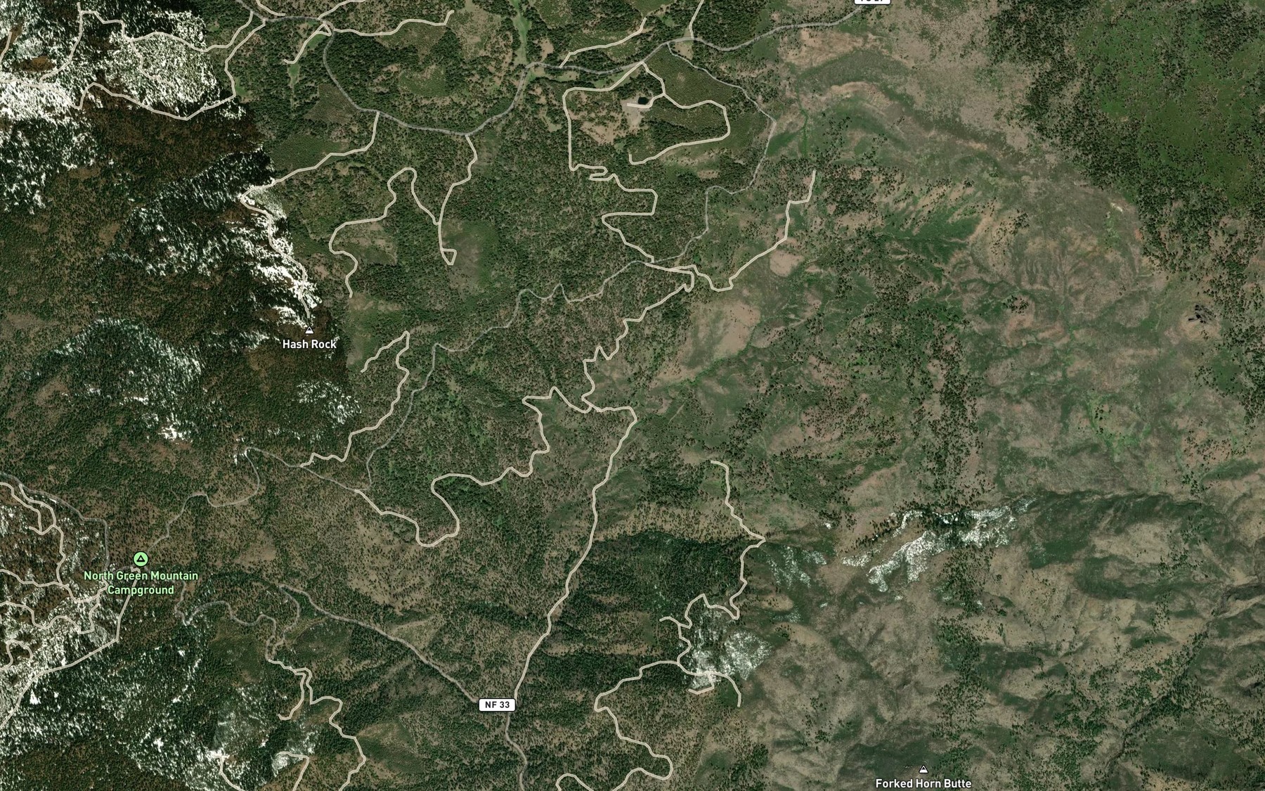 Satellite map of the Hawthorne Spring