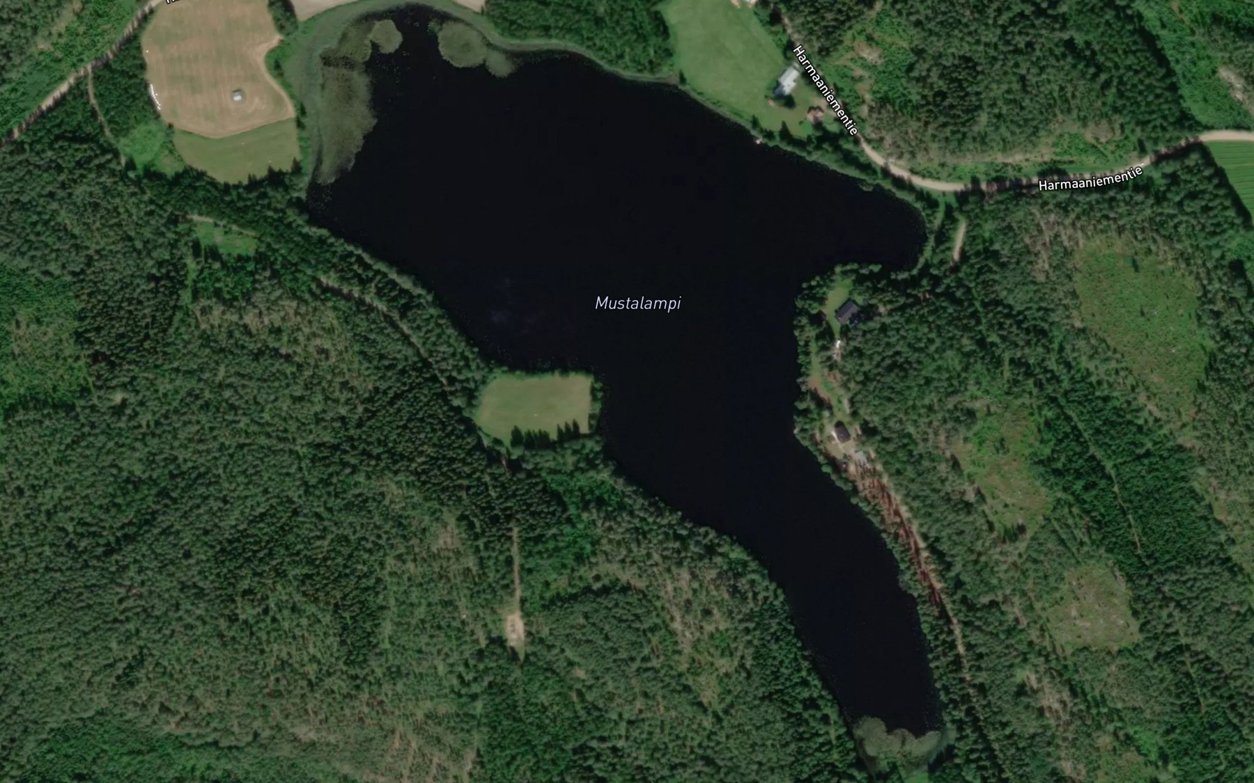 Satellite map of the Mustalampi
