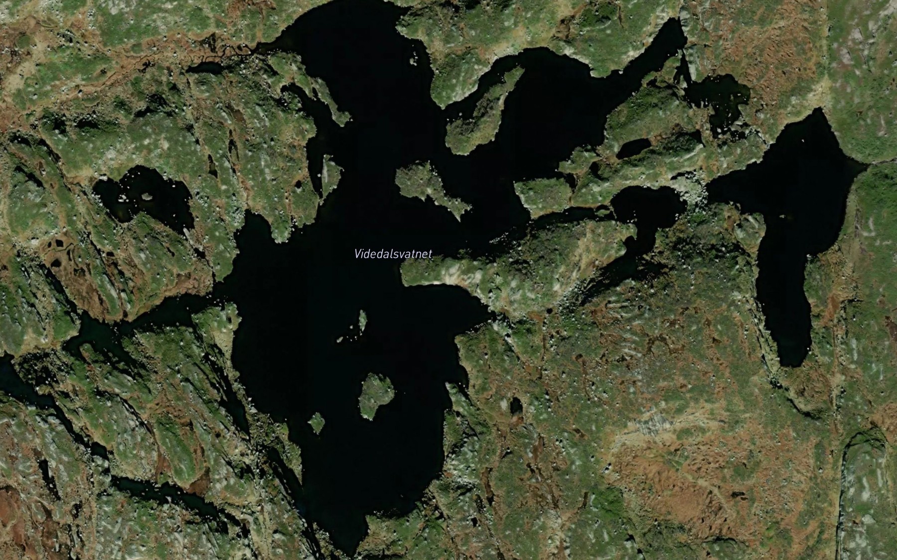 Satellite map of the Videdalsvatnet