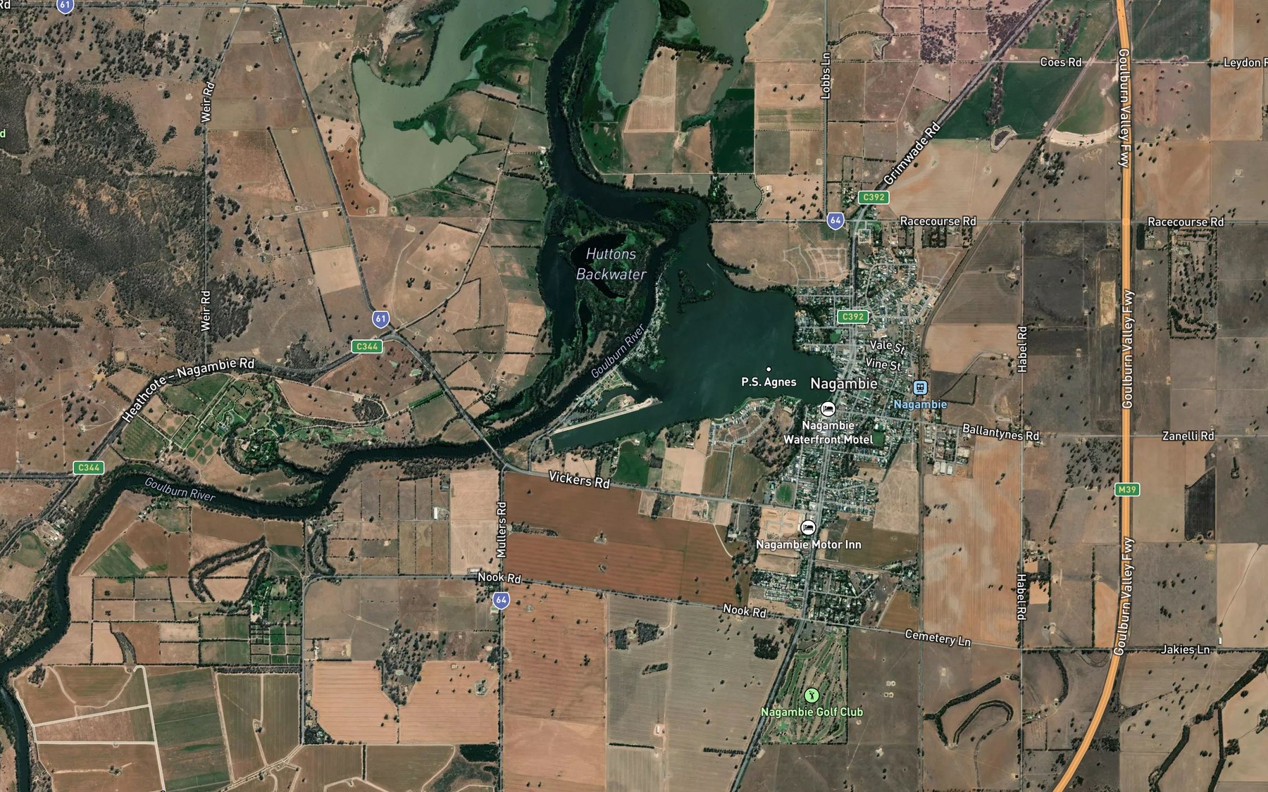 Satellite map of the Spot 1