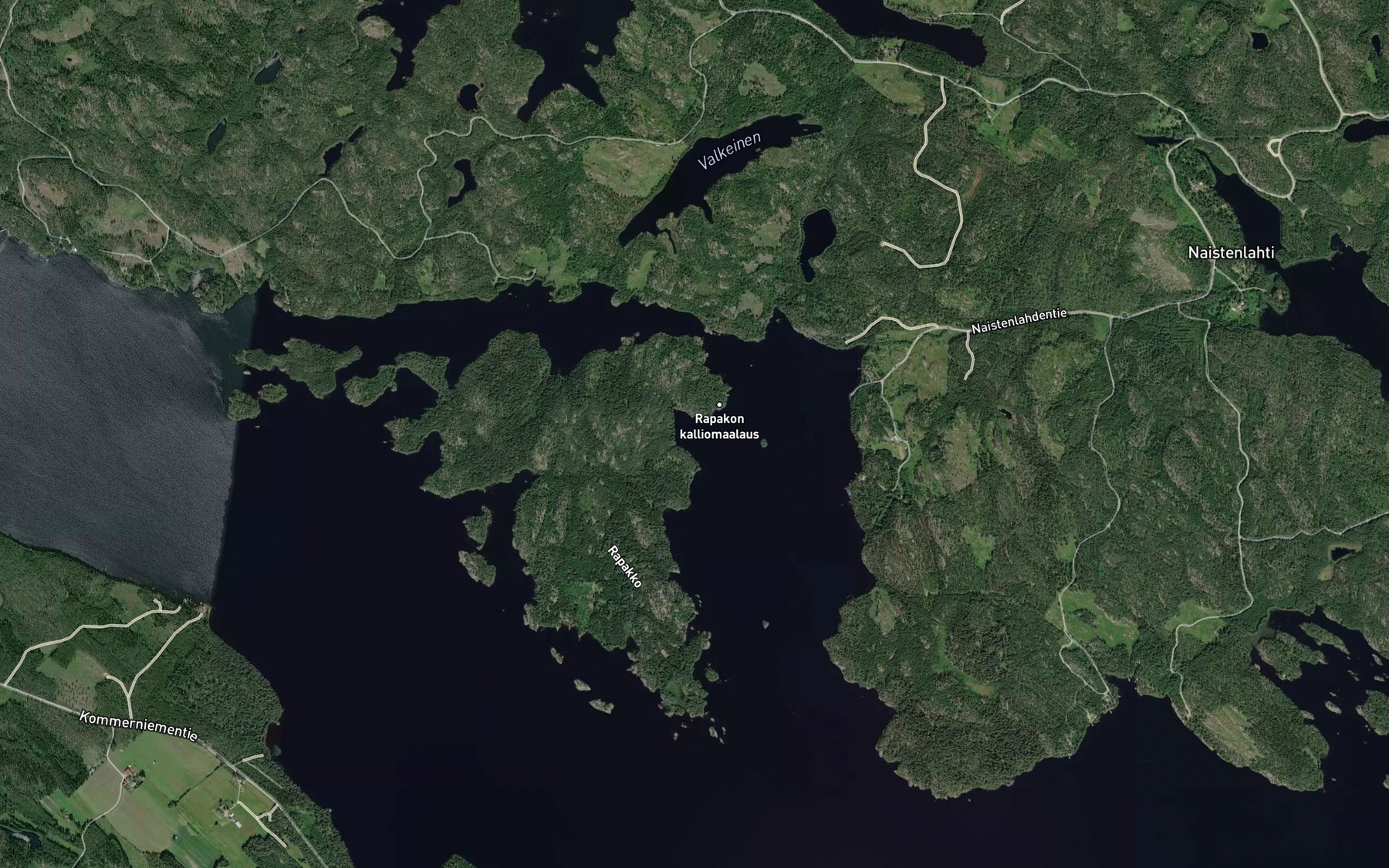 Satellite map of the Saunalahti