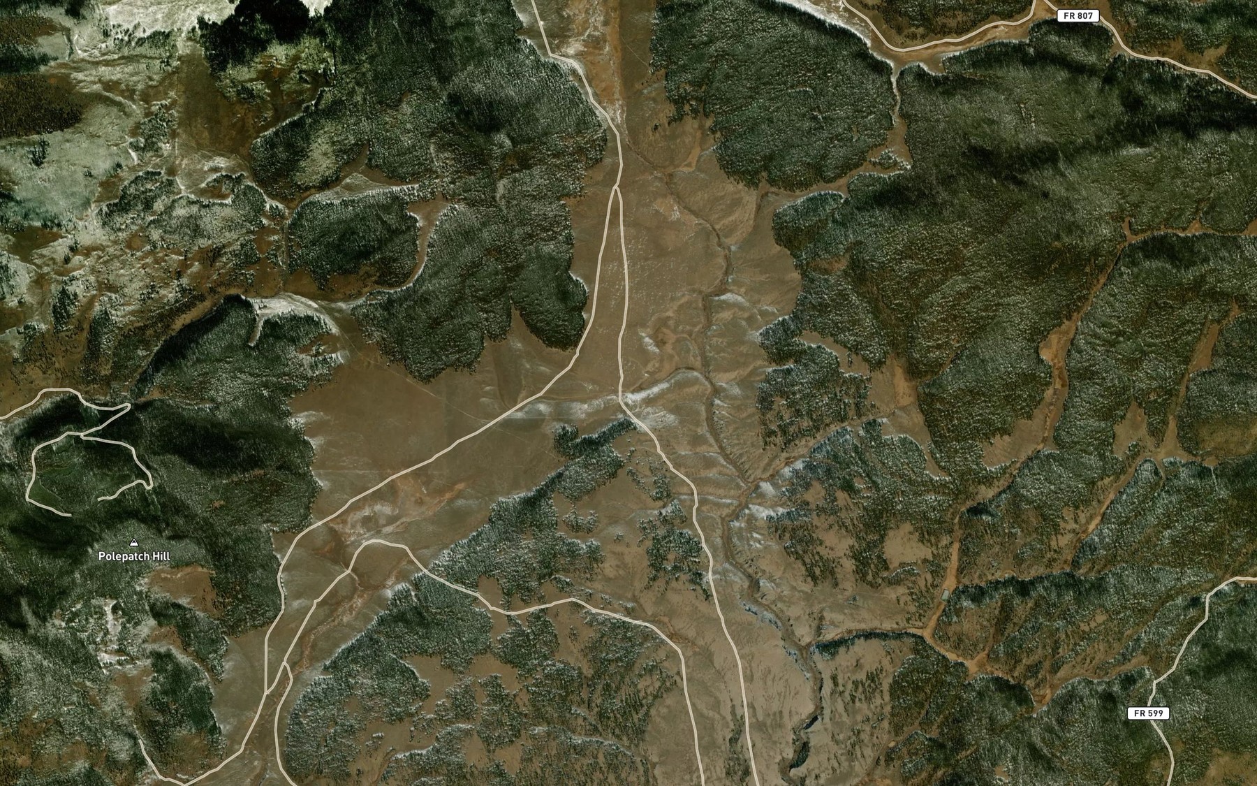 Satellite map of the East Spring