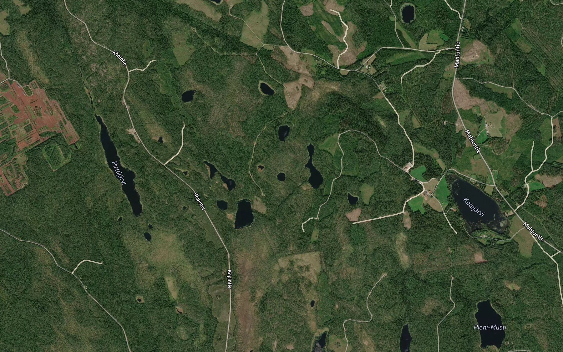 Satellite map of the Iisakinlampi