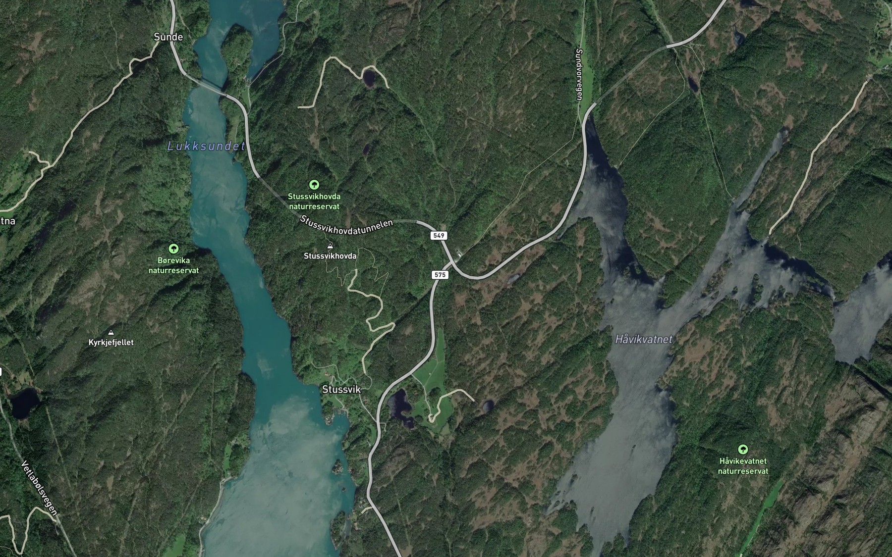 Satellite map of the Stussvikelva