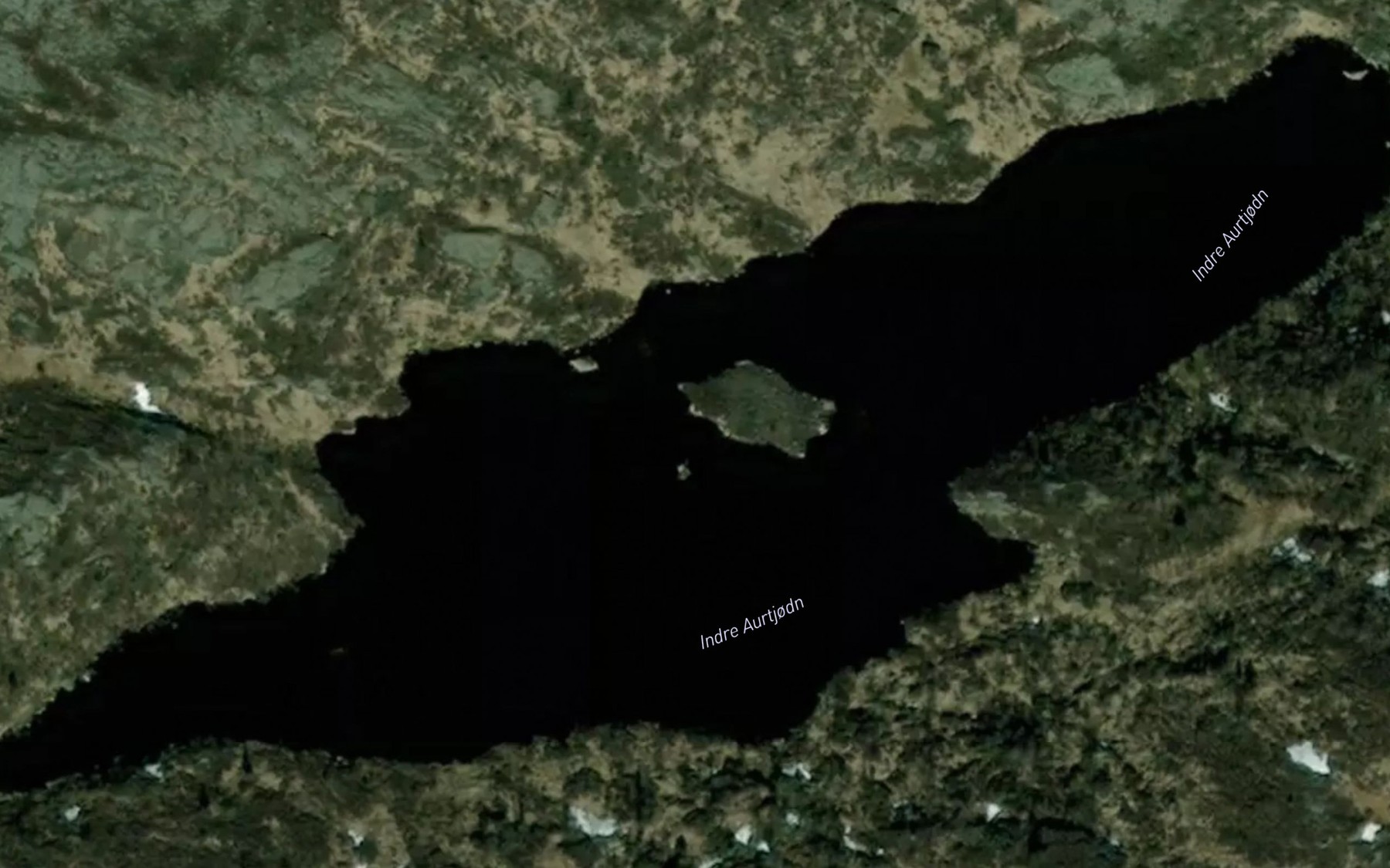 Satellite map of the Indre Aurtjodn