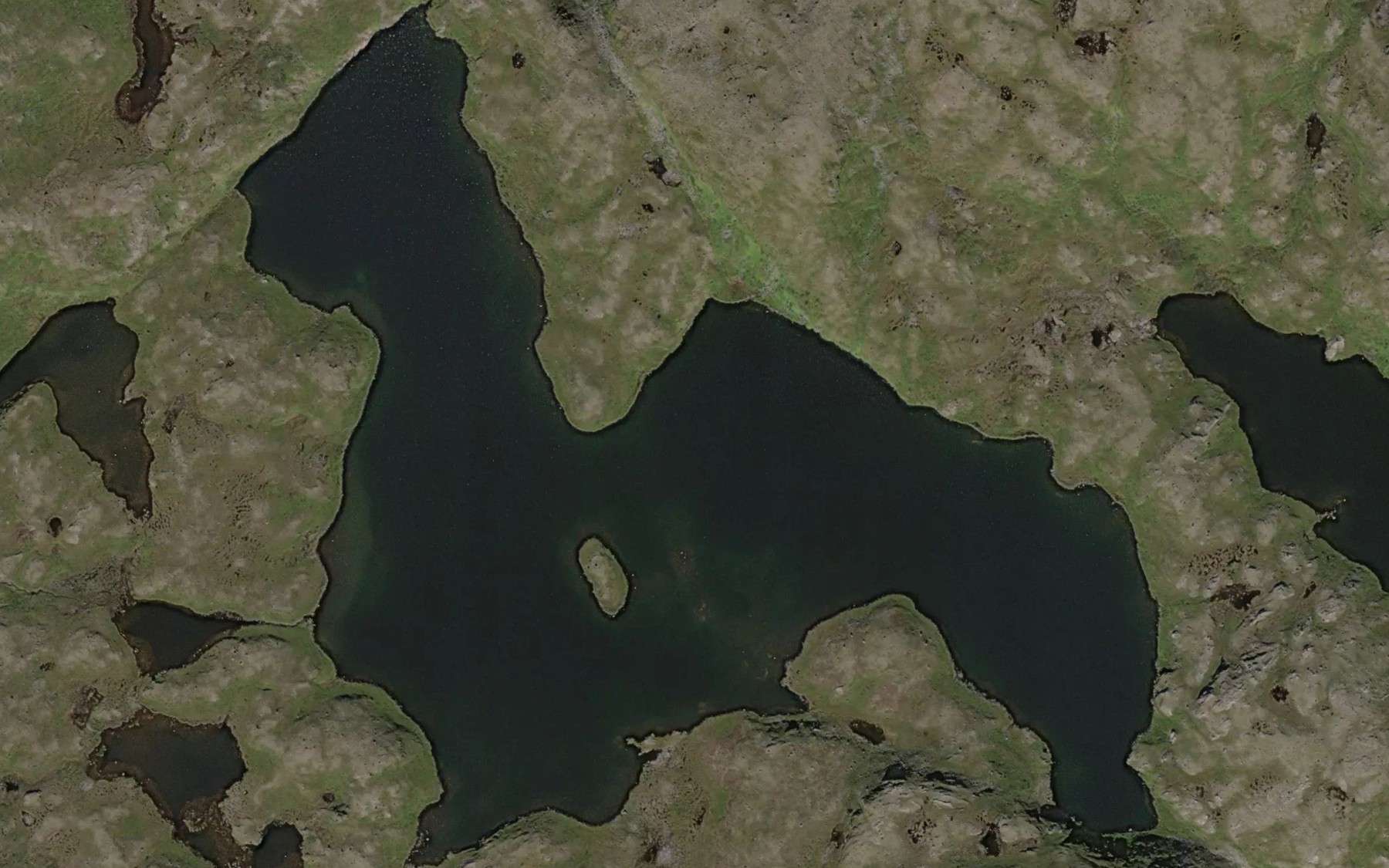 Satellite map of the Stainatvuoddjanjavri