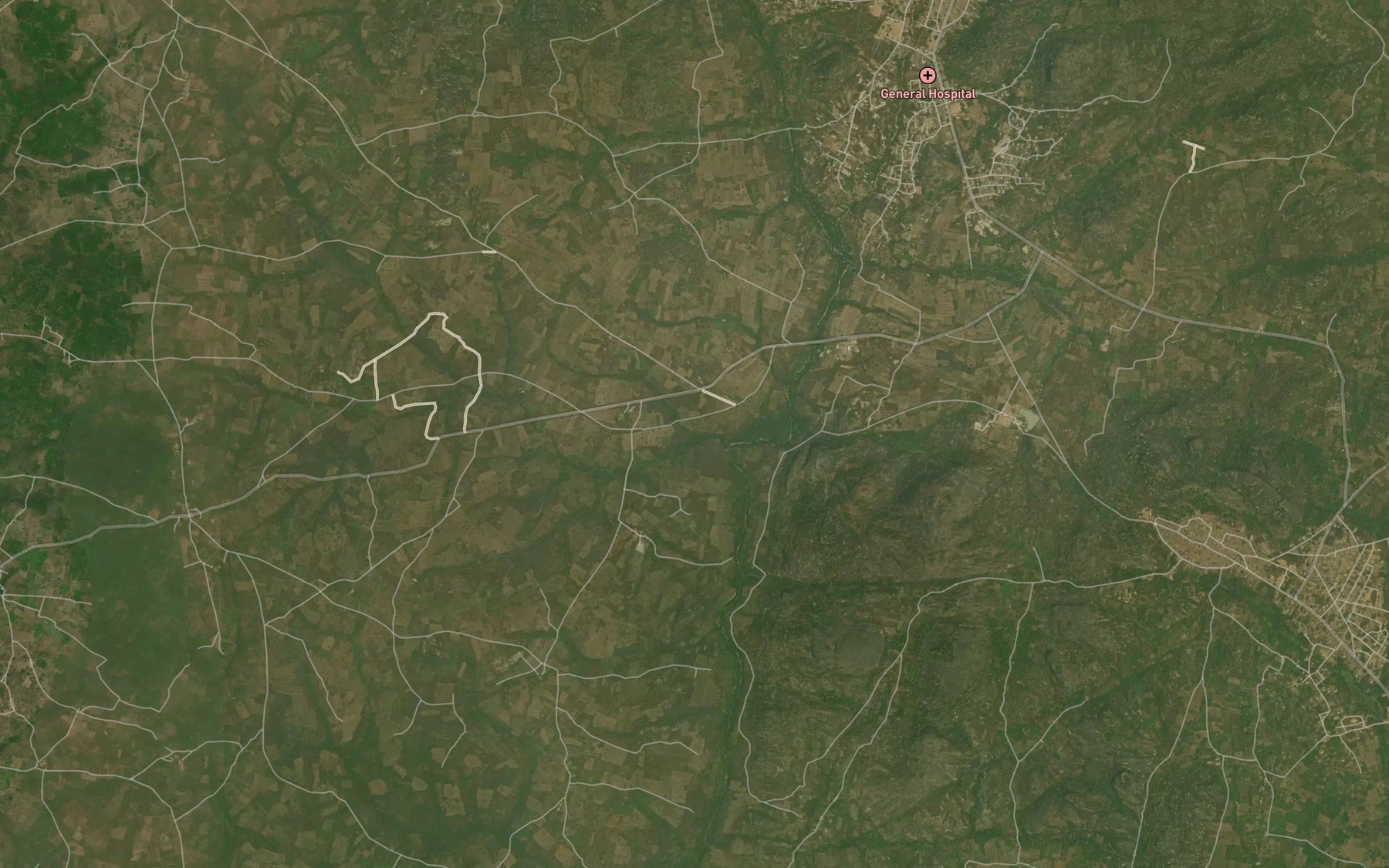 Satellite map of the RiverEhinoka