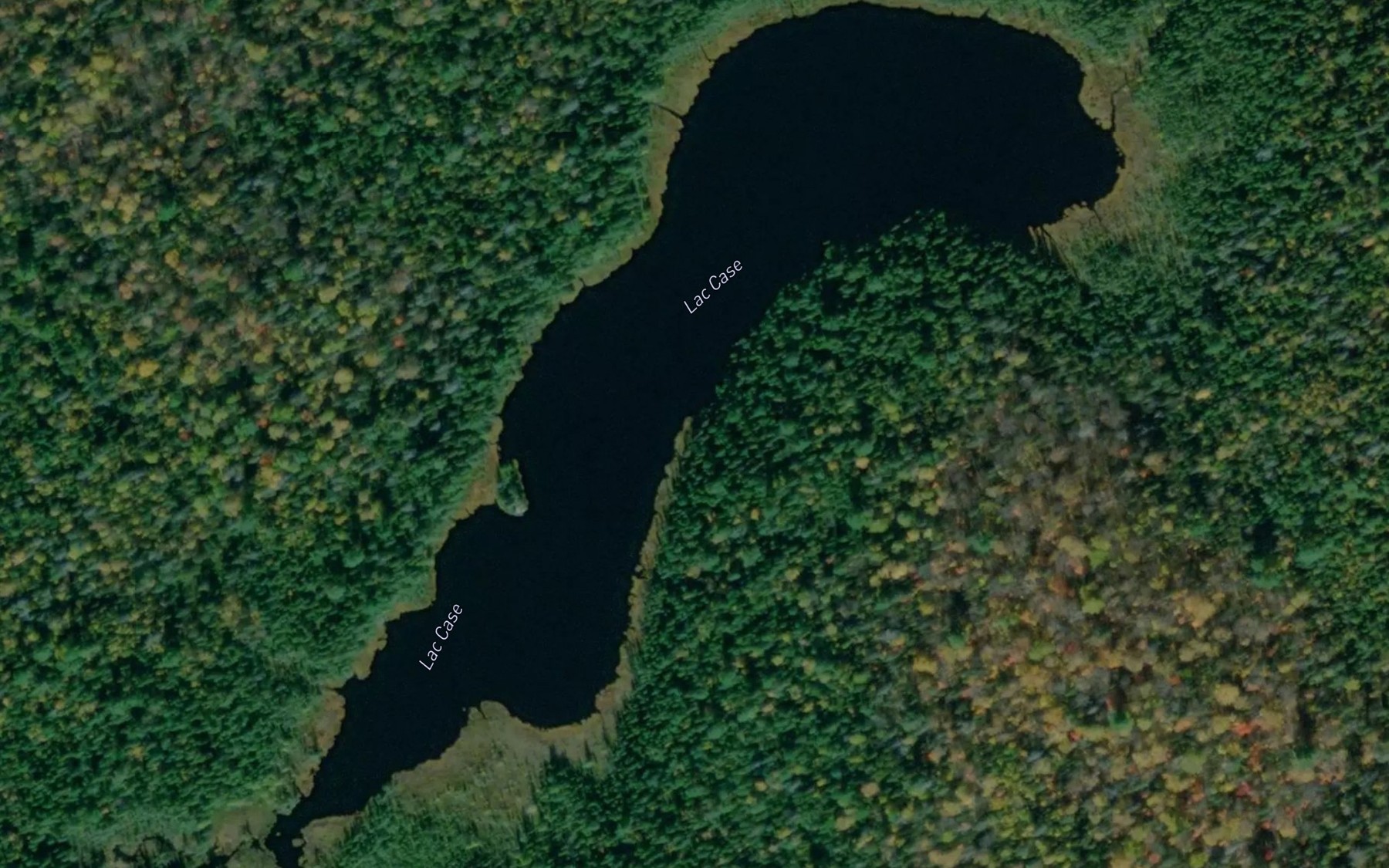 Satellite map of the Lac Case