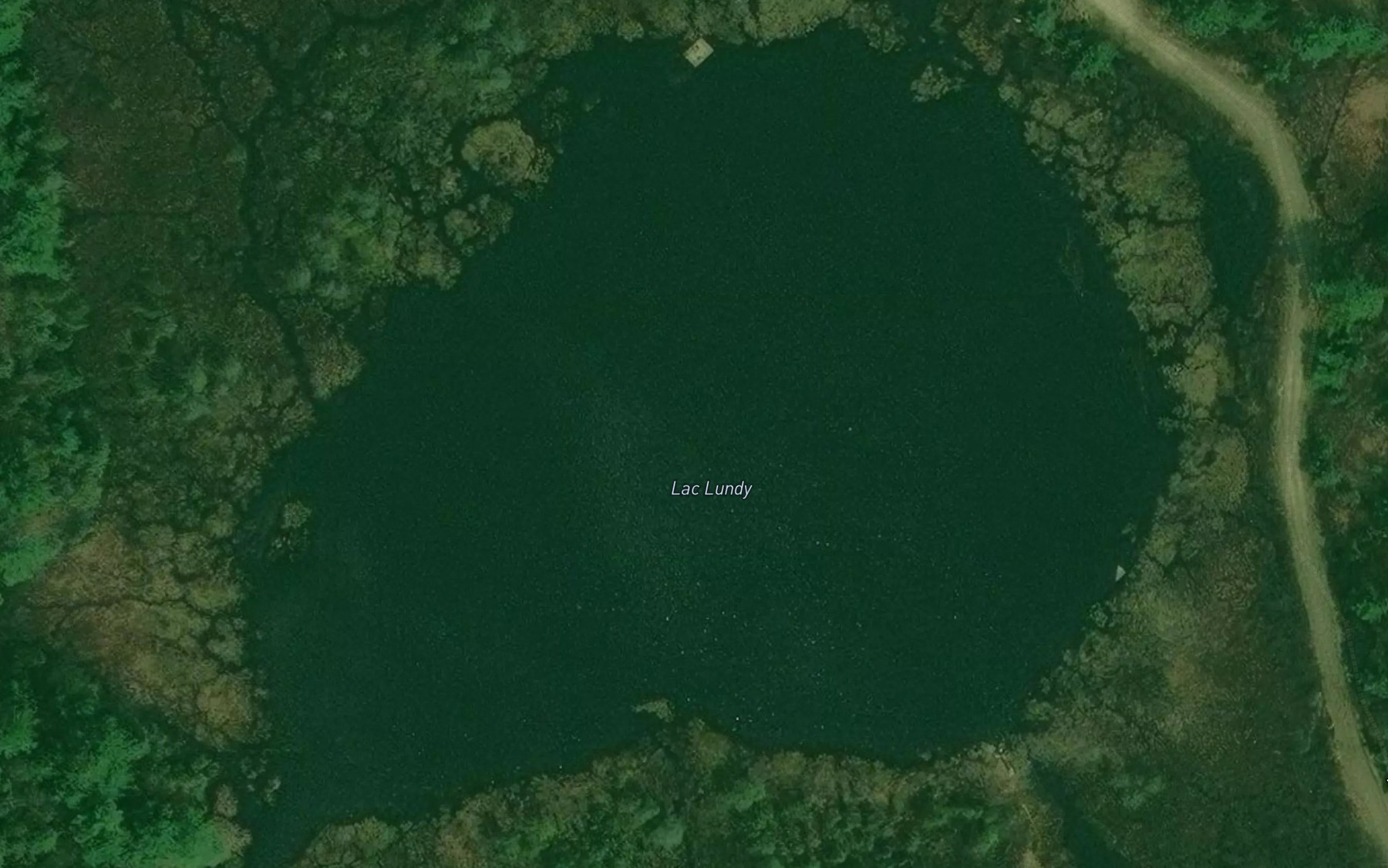 Satellite map of the Lac Lundy