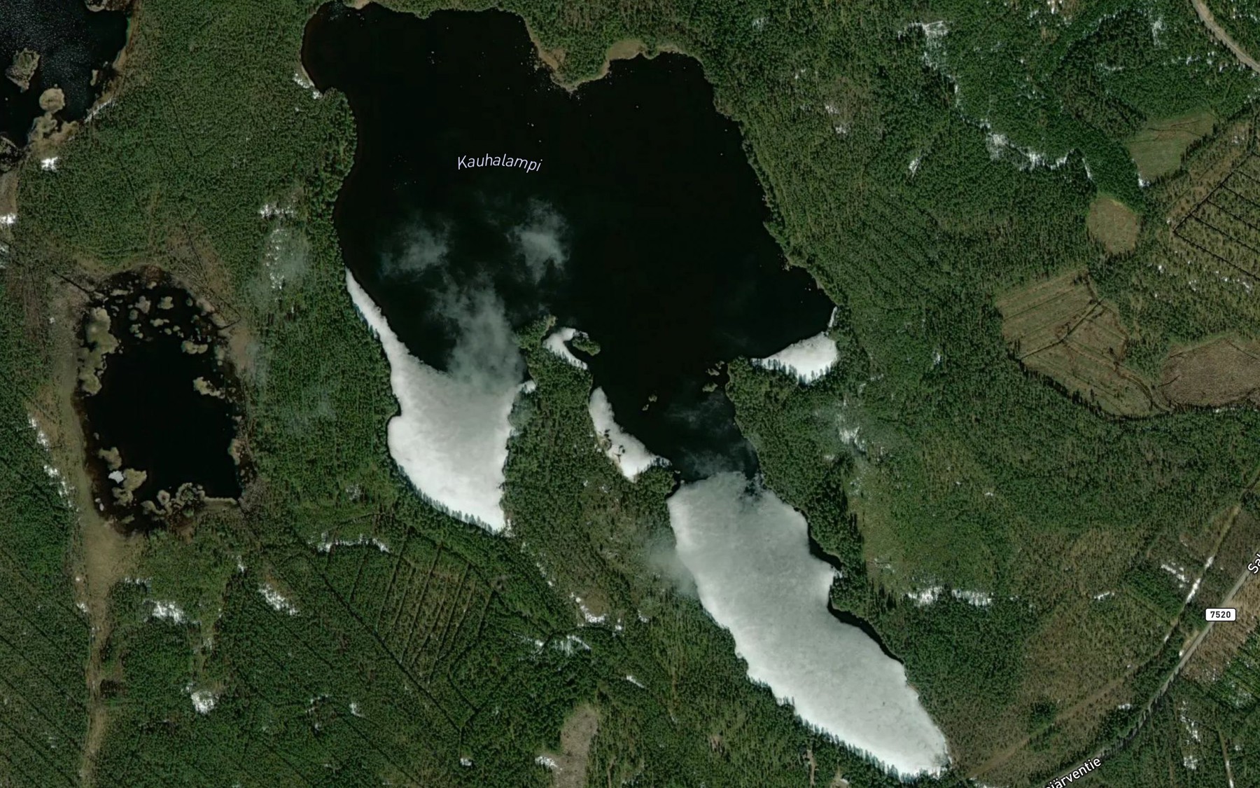Satellite map of the Kauhalampi