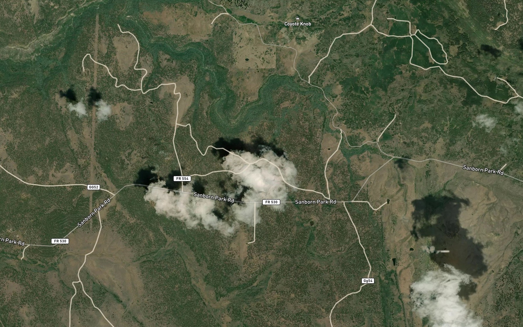 Satellite map of the Z K Spring