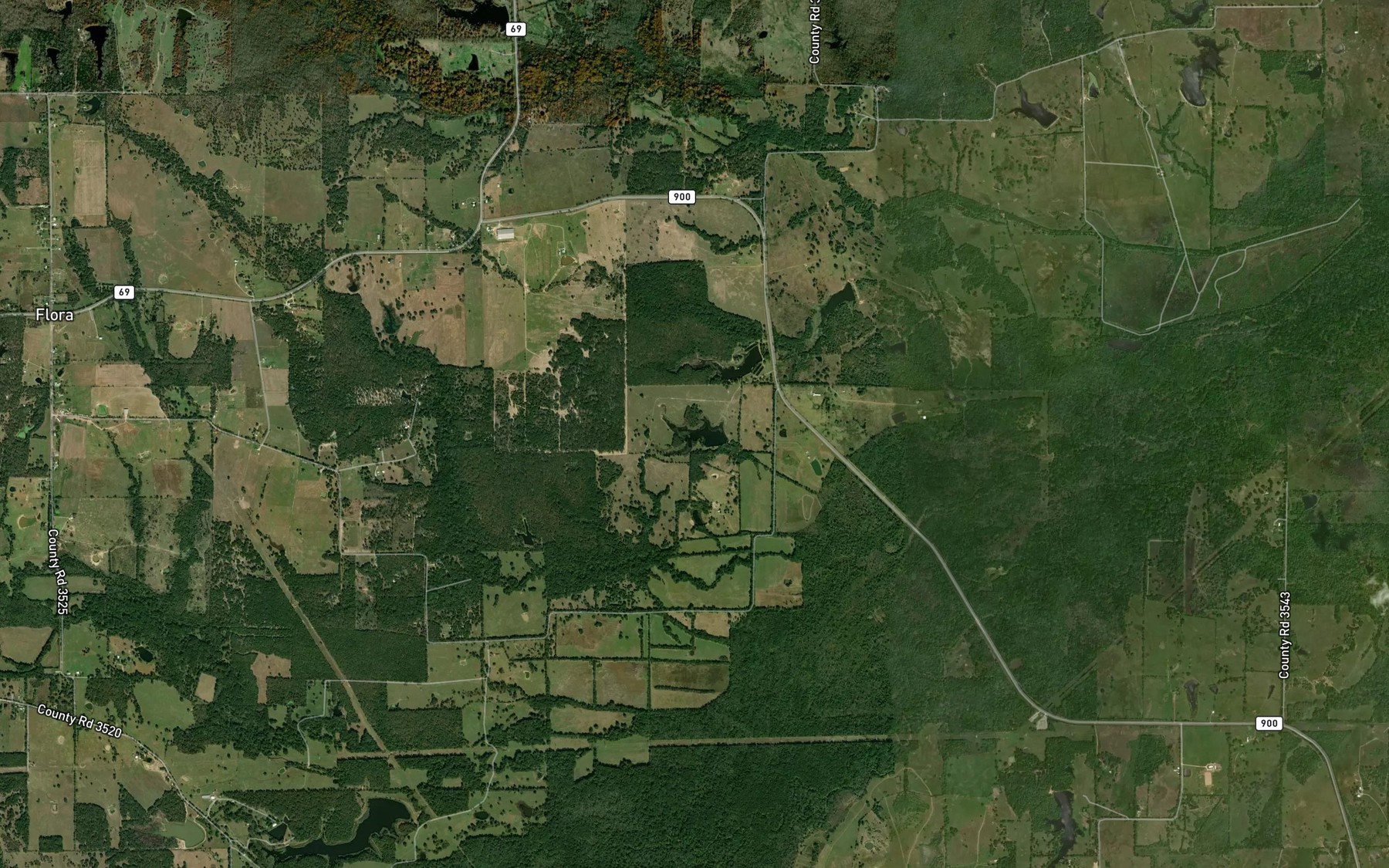 Satellite map of the Wholecattle Feeders Lake B