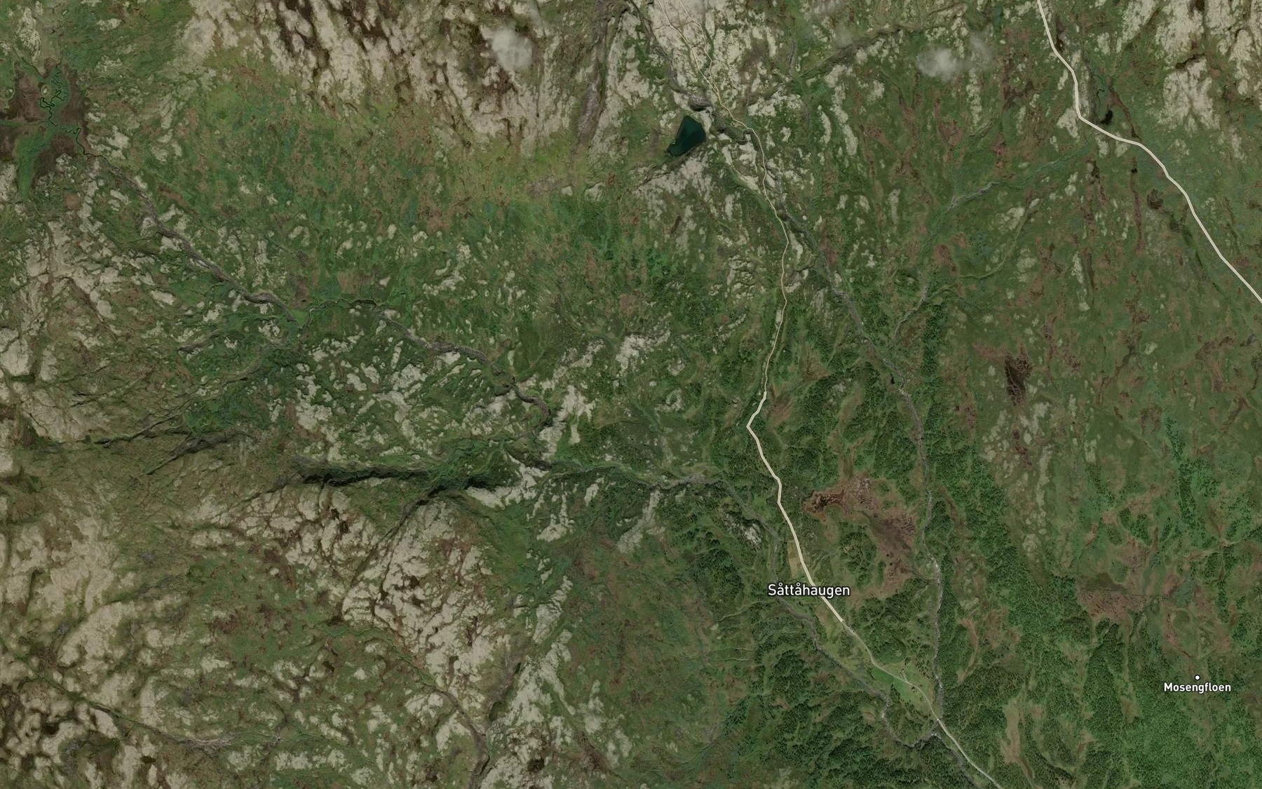 Satellite map of the Robekken