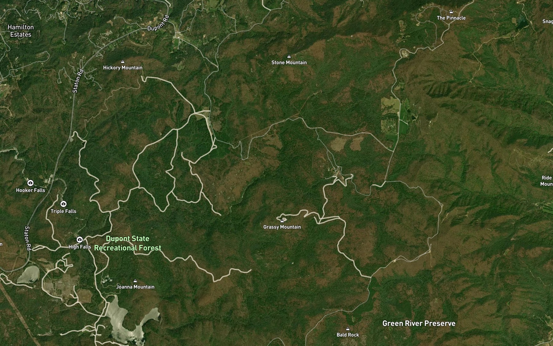 Satellite map of the Jim Creek