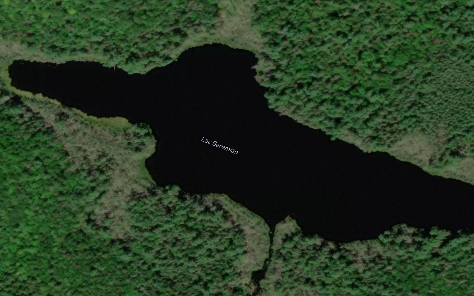 Satellite map of the Lac Geremian