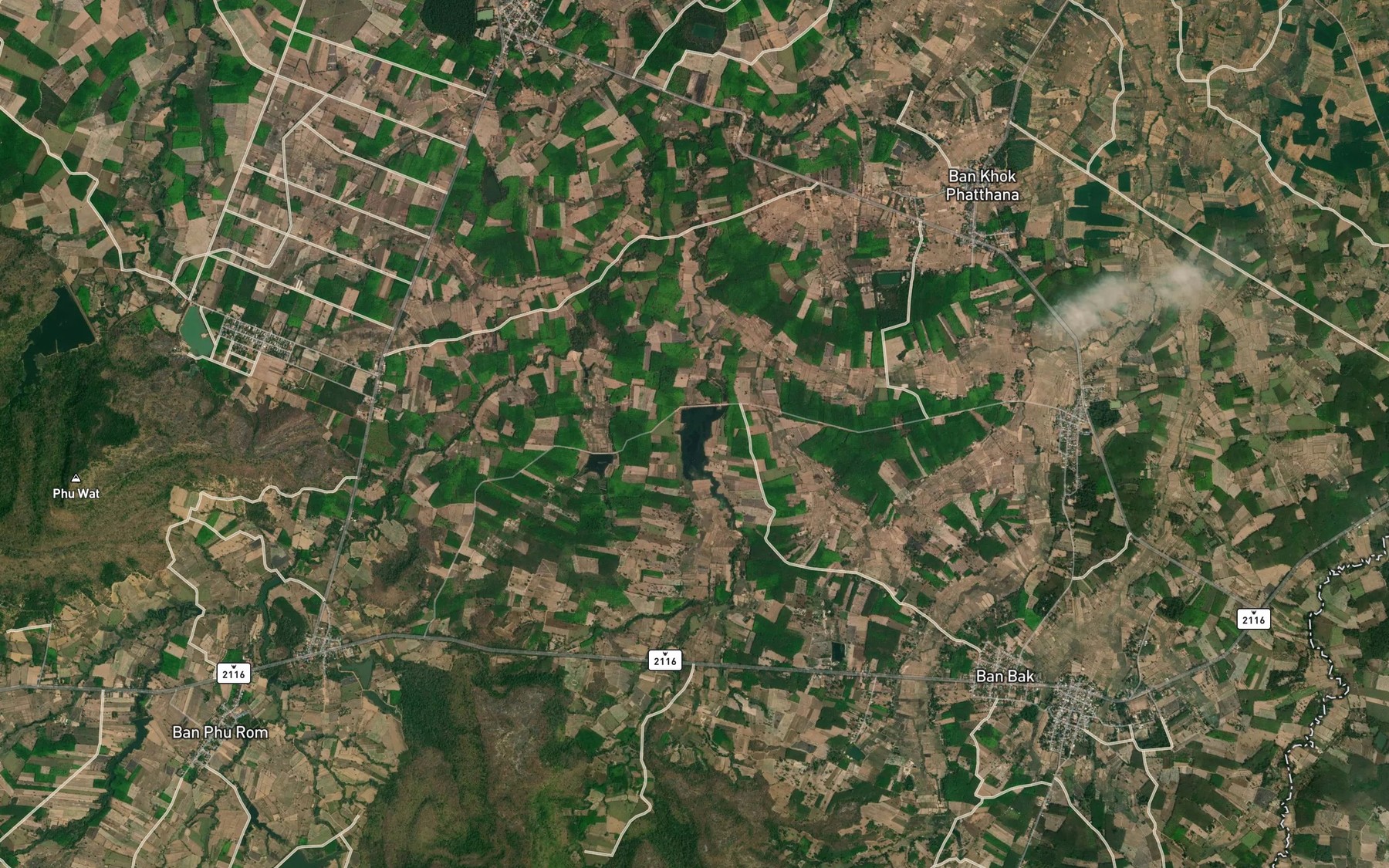 Satellite map of the Ang Kep Nam Huai Chahing Yai