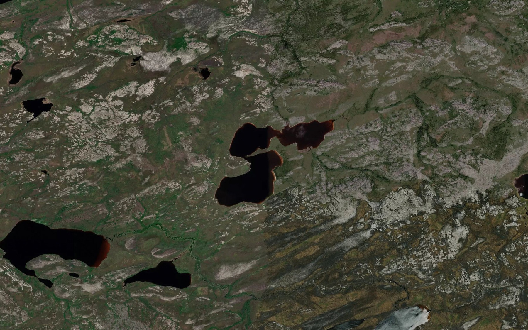 Satellite map of the Lac Kaupasich