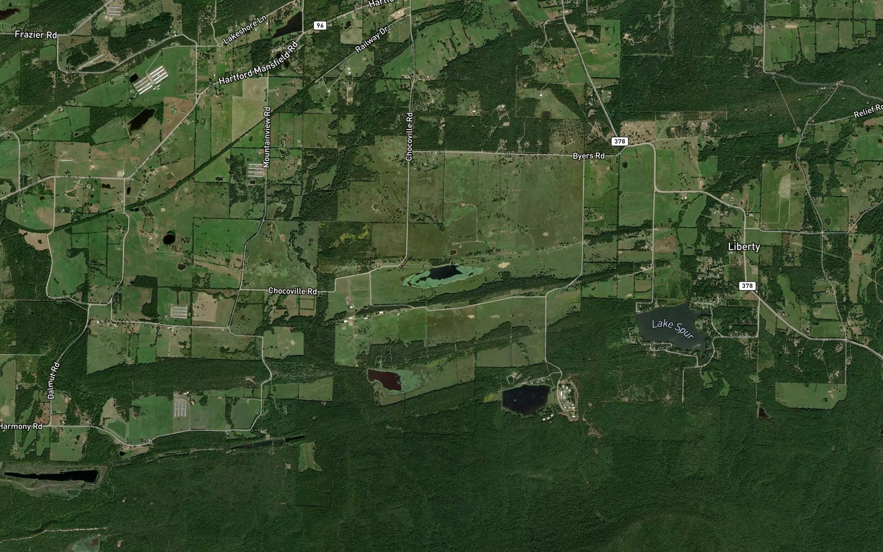 Satellite map of the Lake Number One