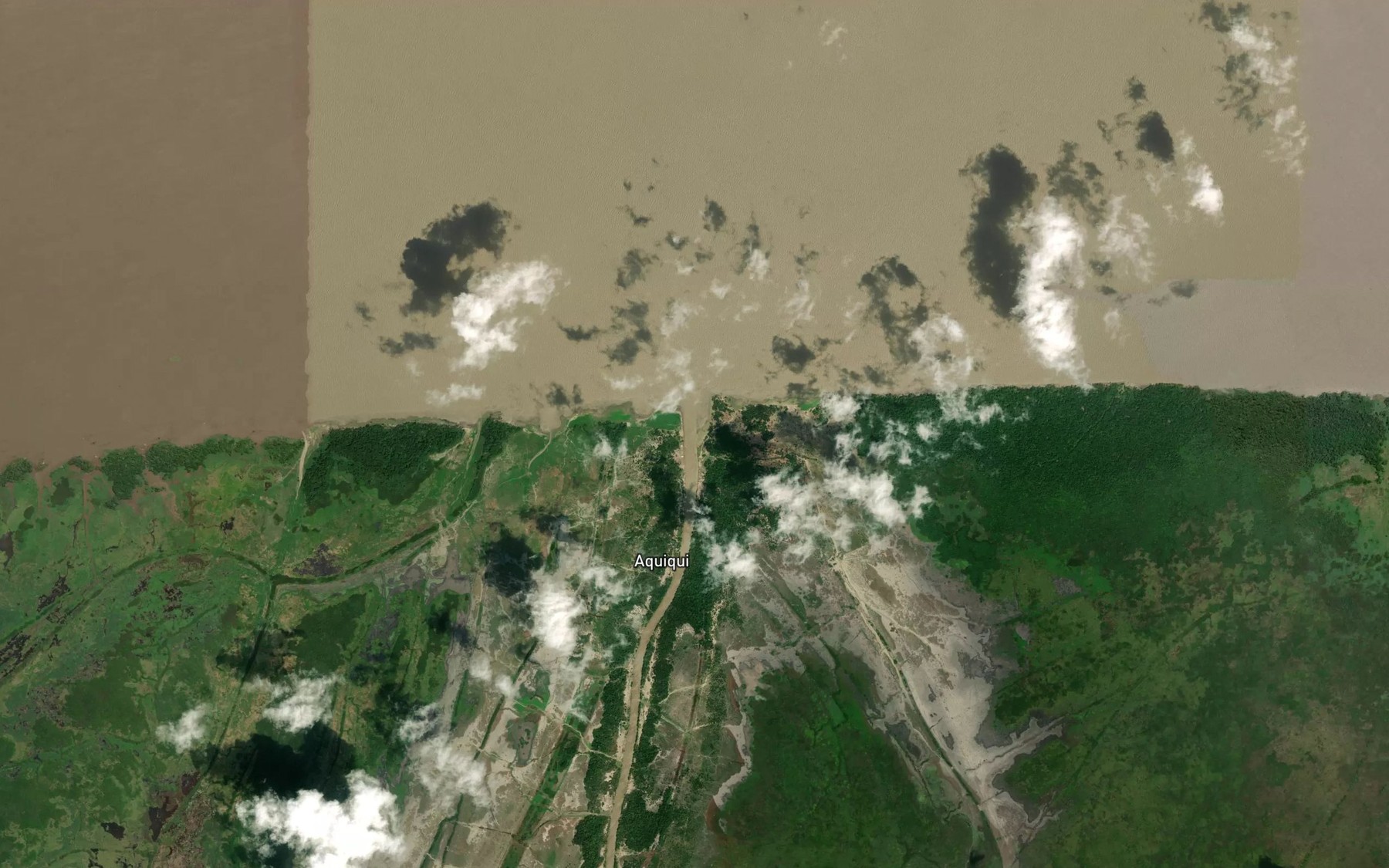 Satellite map of the Parana do Aquiqui