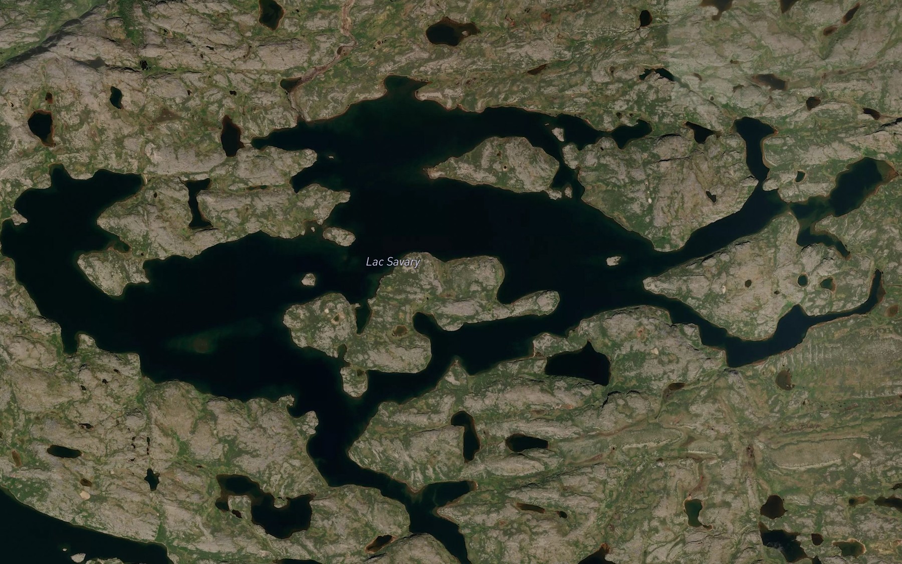 Satellite map of the Lac Savary