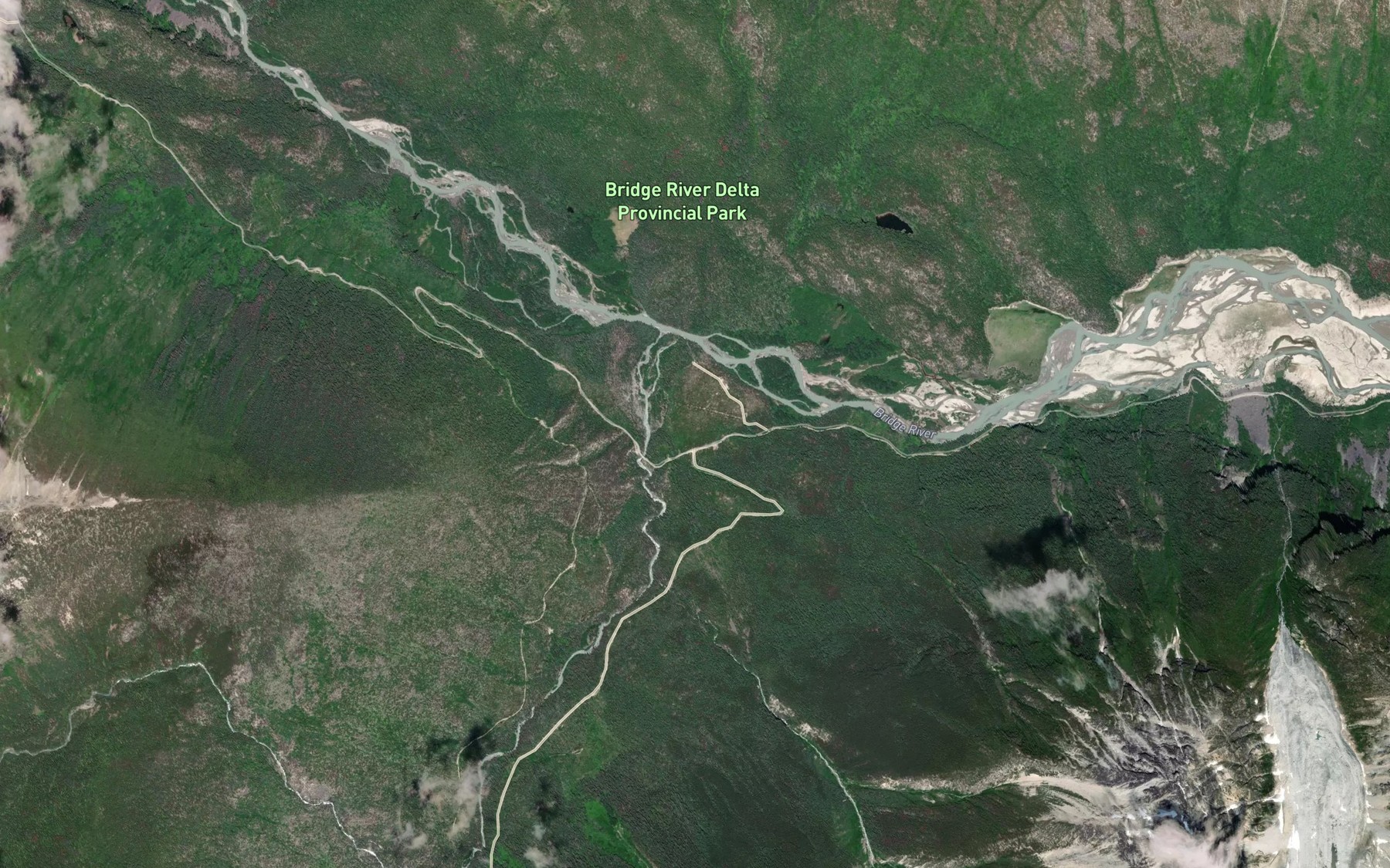 Satellite map of the McParlon Creek
