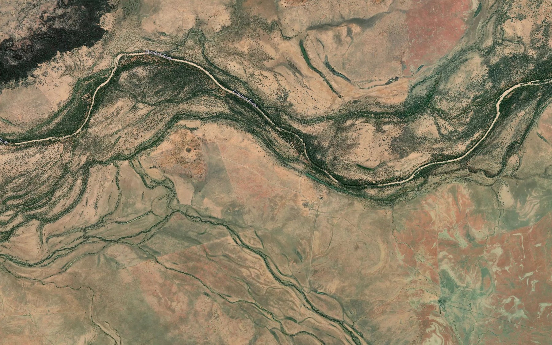 Satellite map of the Scrubby Creek