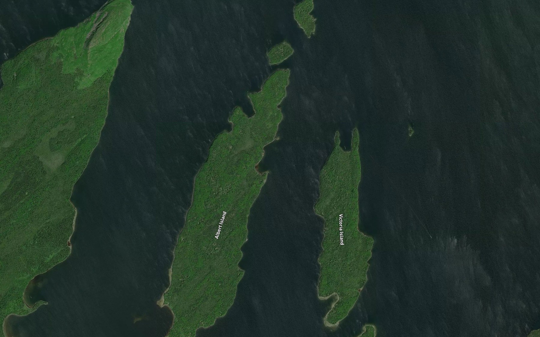 Satellite map of the South Bay