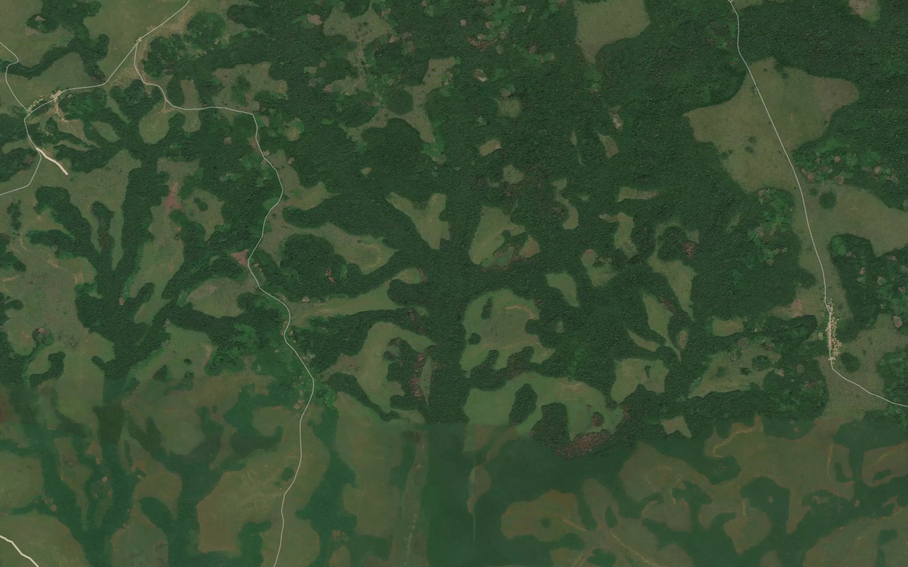 Satellite map of the Yunga