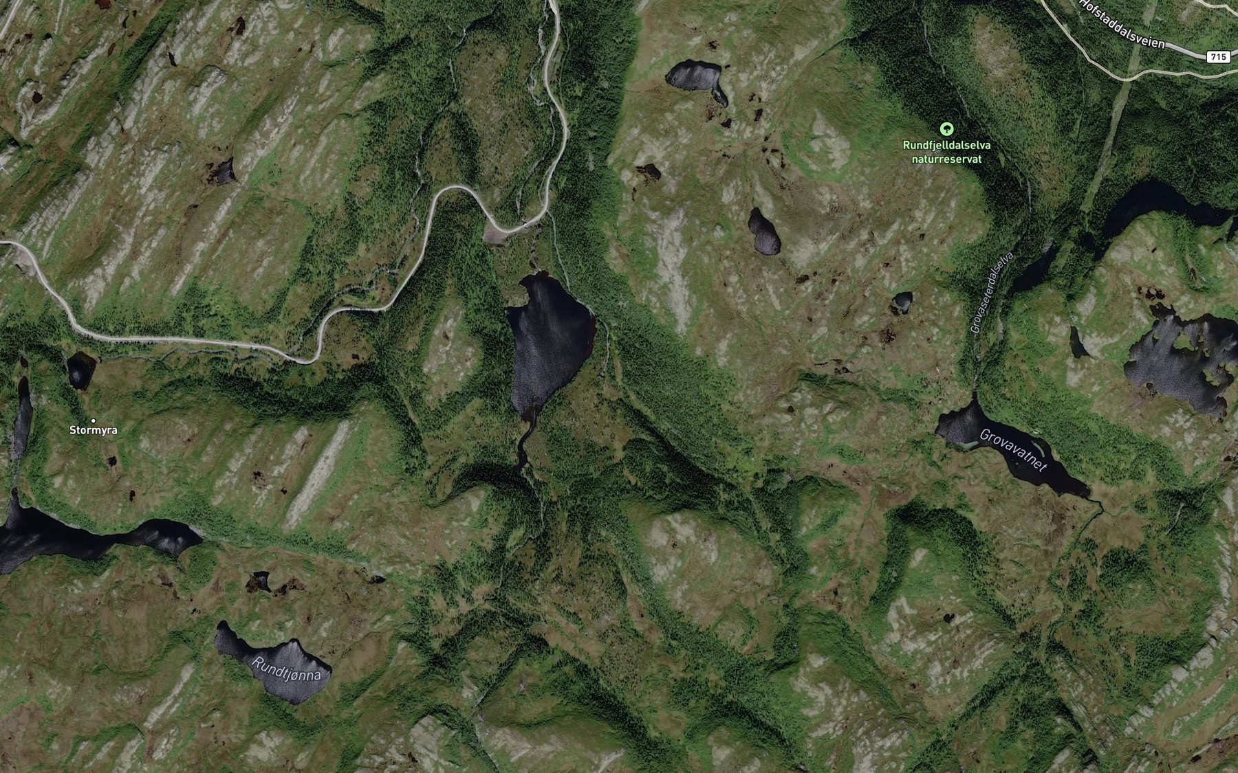 Satellite map of the Heimdalsbekken