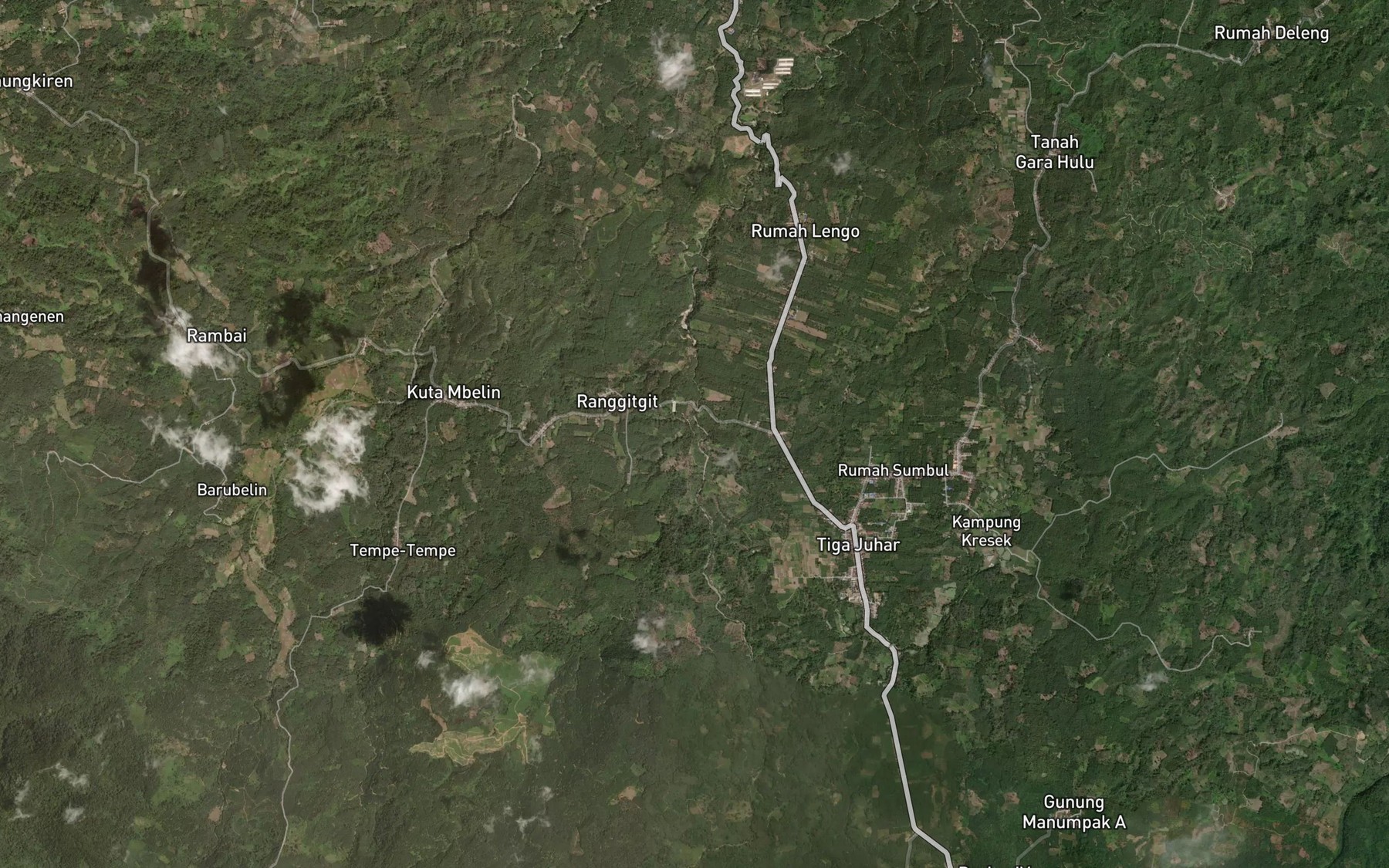 Satellite map of the Lau Renggitgit