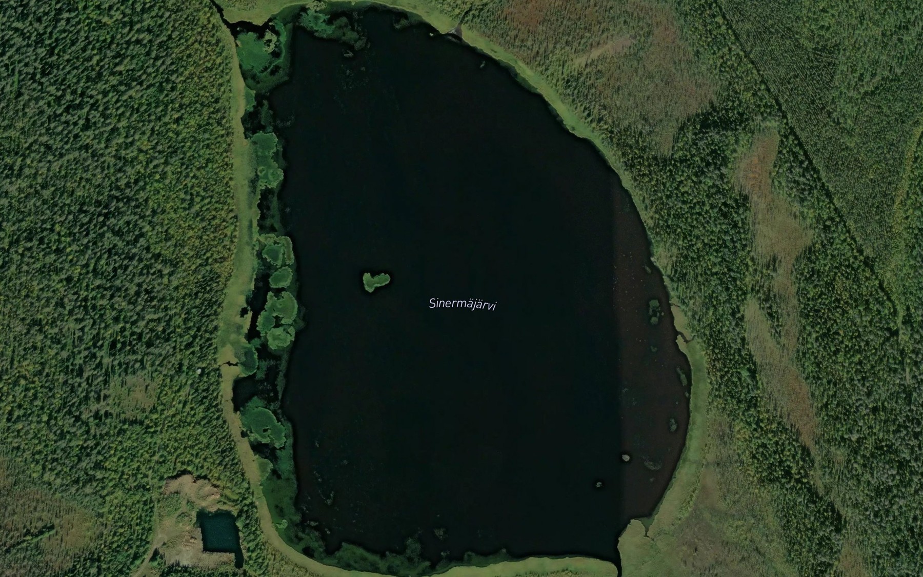 Satellite map of the Sinermajarvi