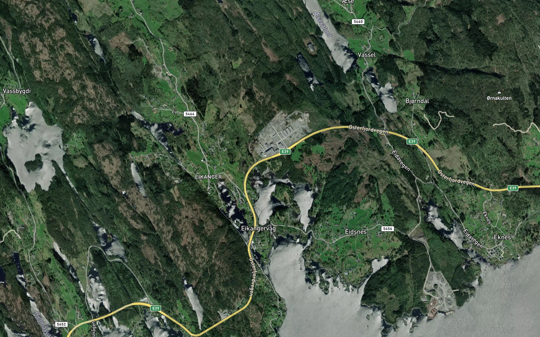 Satellite map of the Viki